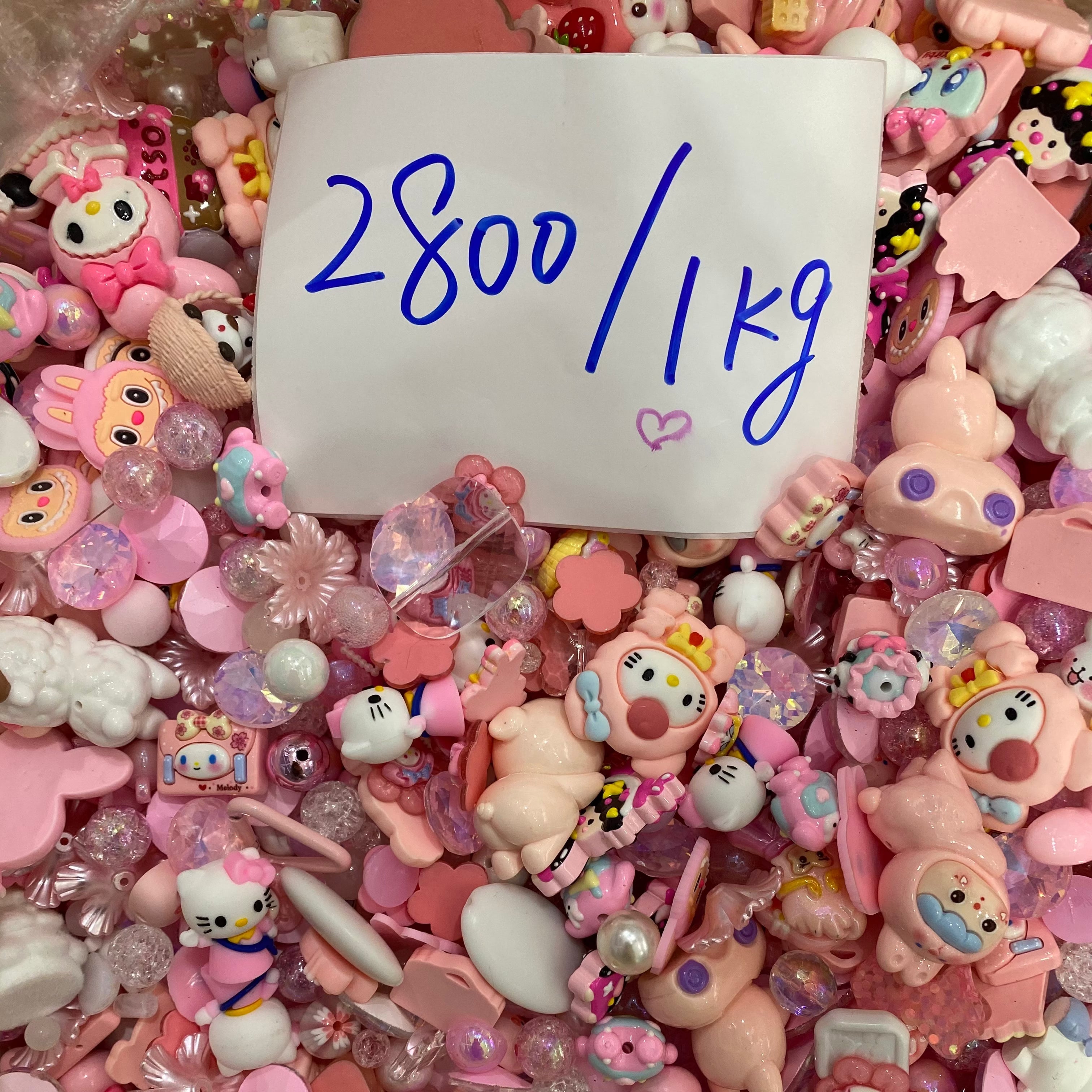 1kg Random Mixed Acrylic Resin Beads Zoe DIY Wholesale