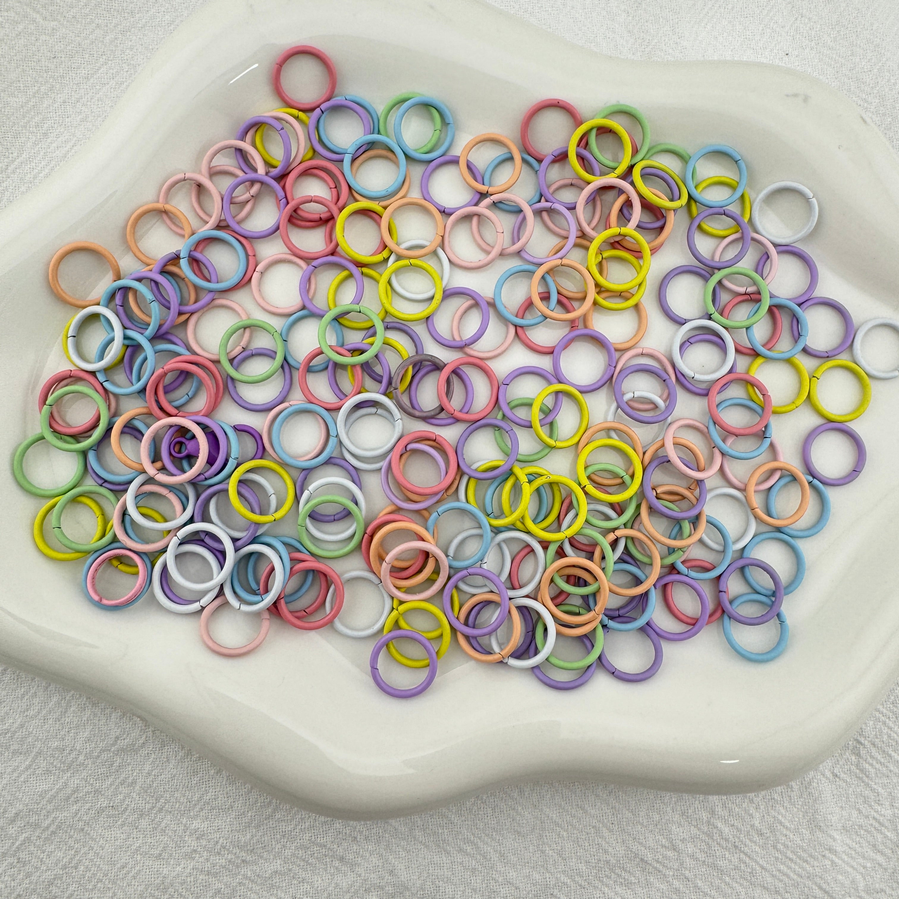 FS6096-10mm Random Mixed Color Drump Ring Zoe's DIY Shop