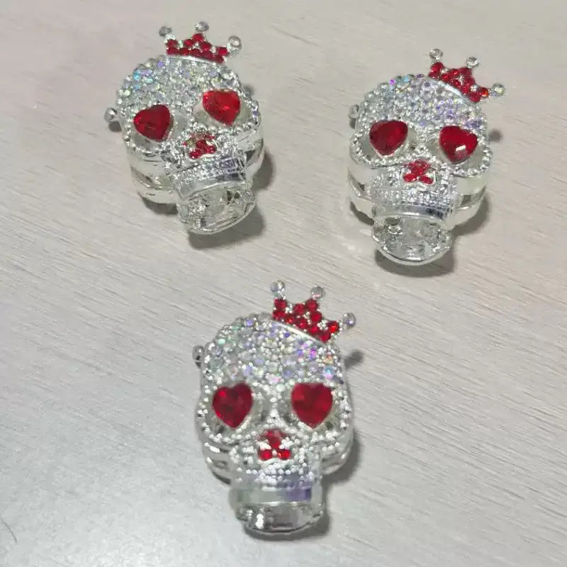 FS19376-About 29*19*16mm Halloween Skull Metal Beads