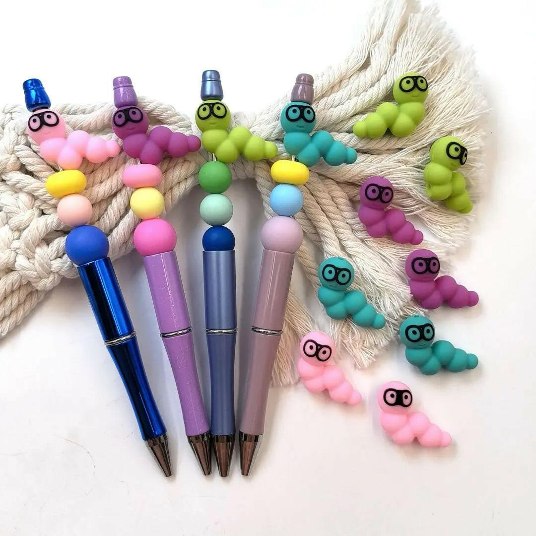 FS1676- 10PCS Bookworm 3D Focal Beads Zoe's DIY Shop