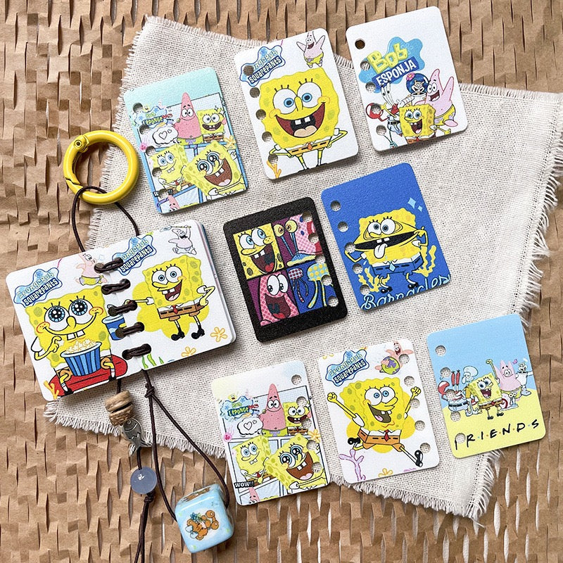 FS5927- 30*40Mm Five Hole HMBB Diy Book Page SpongeBob Diy Five-Hole Book Page Zoe's DIY Shop