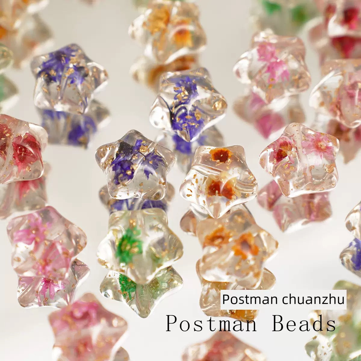 FS3751-10 Pieces Dried Flower Resin Beads Zoe's DIY Shop