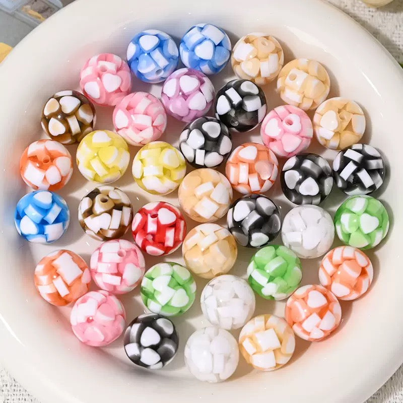 FS6166-20 Pieces Resin Beads Zoe's DIY Shop