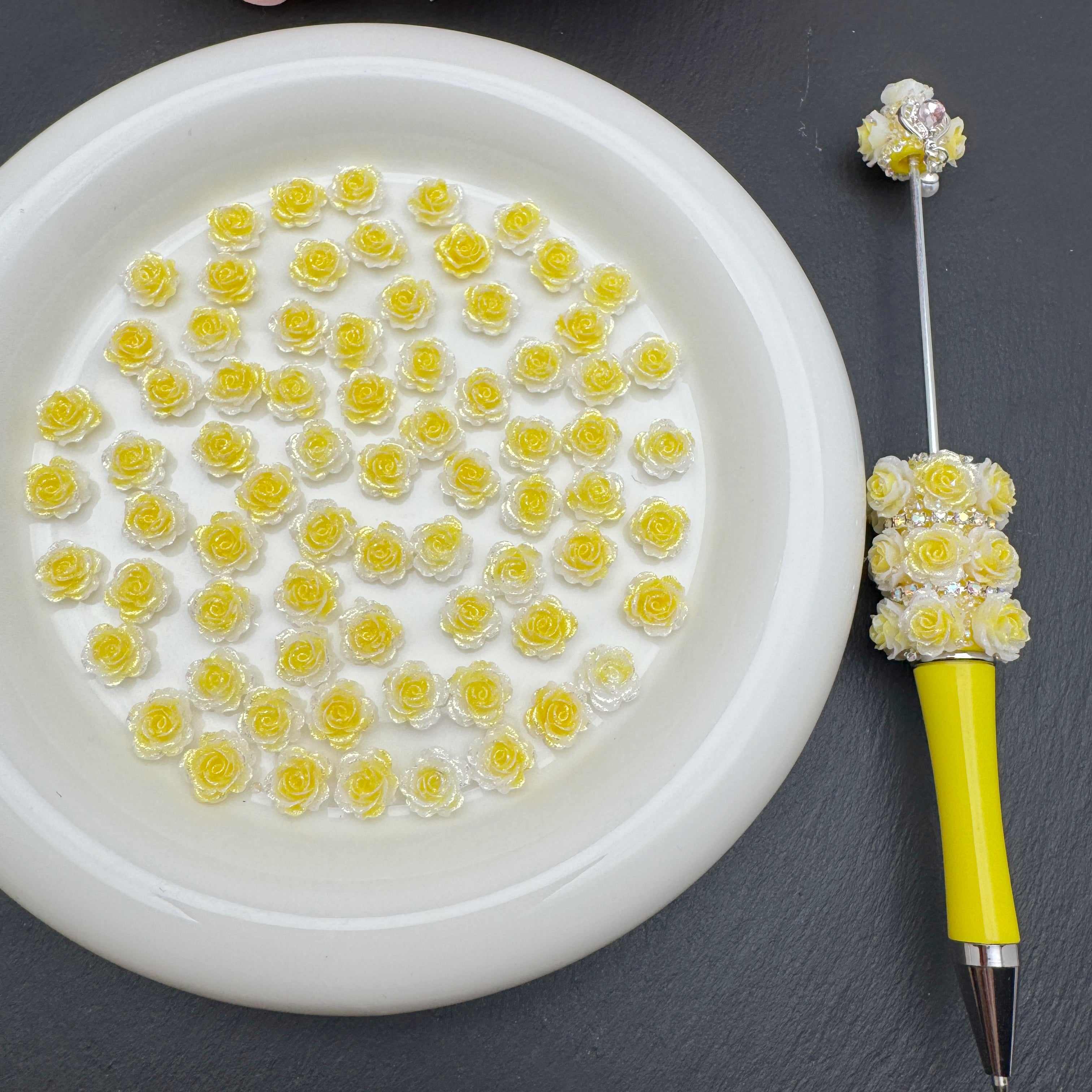 FS5044-10mm Soft Glowing Nail Charms For Making Fancy Beads Or Fancy Beadable Pens