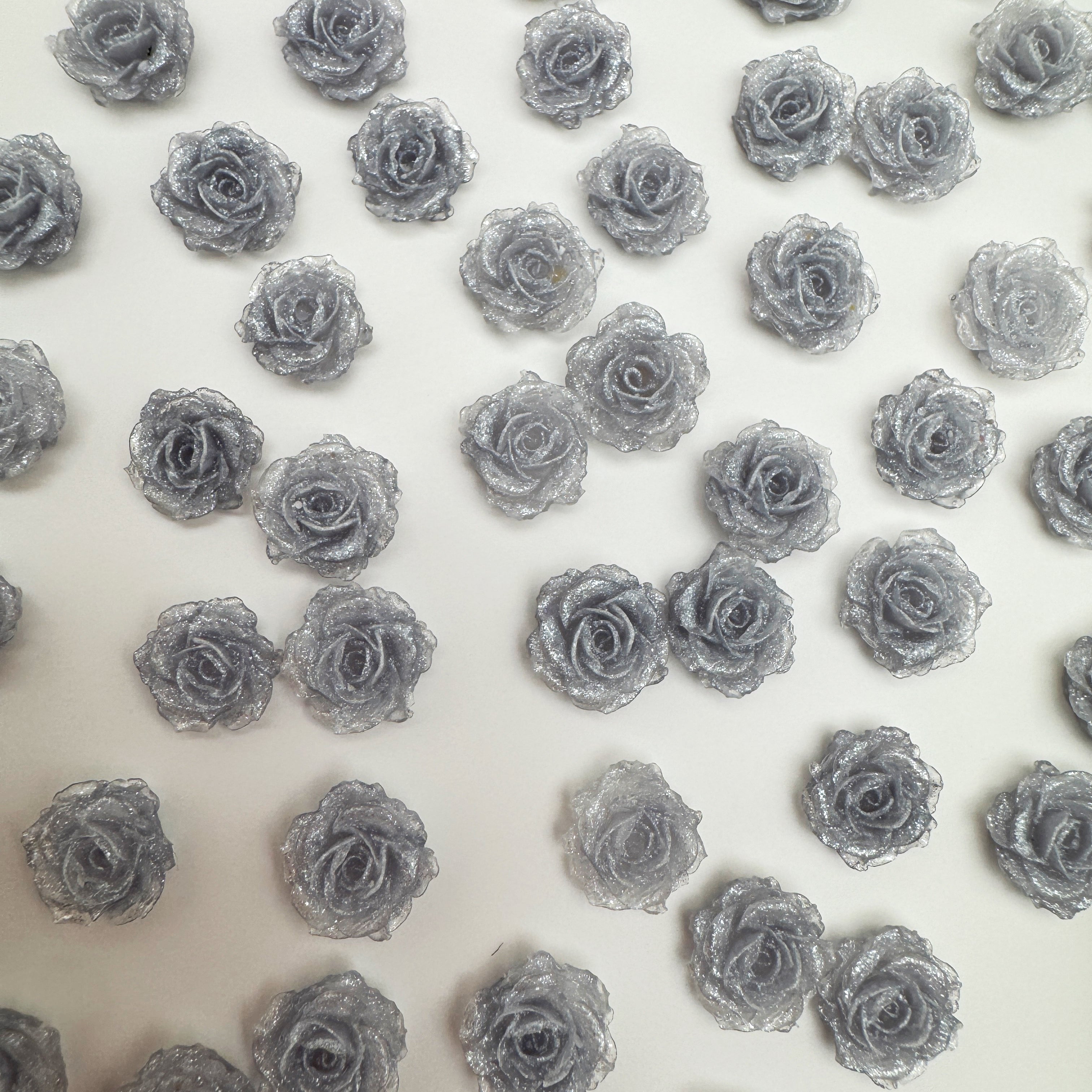 FS5101-10mm Luminous Soft Nail Flower Charms For Making Fancy Beads Or Fancy Beadable Pens
