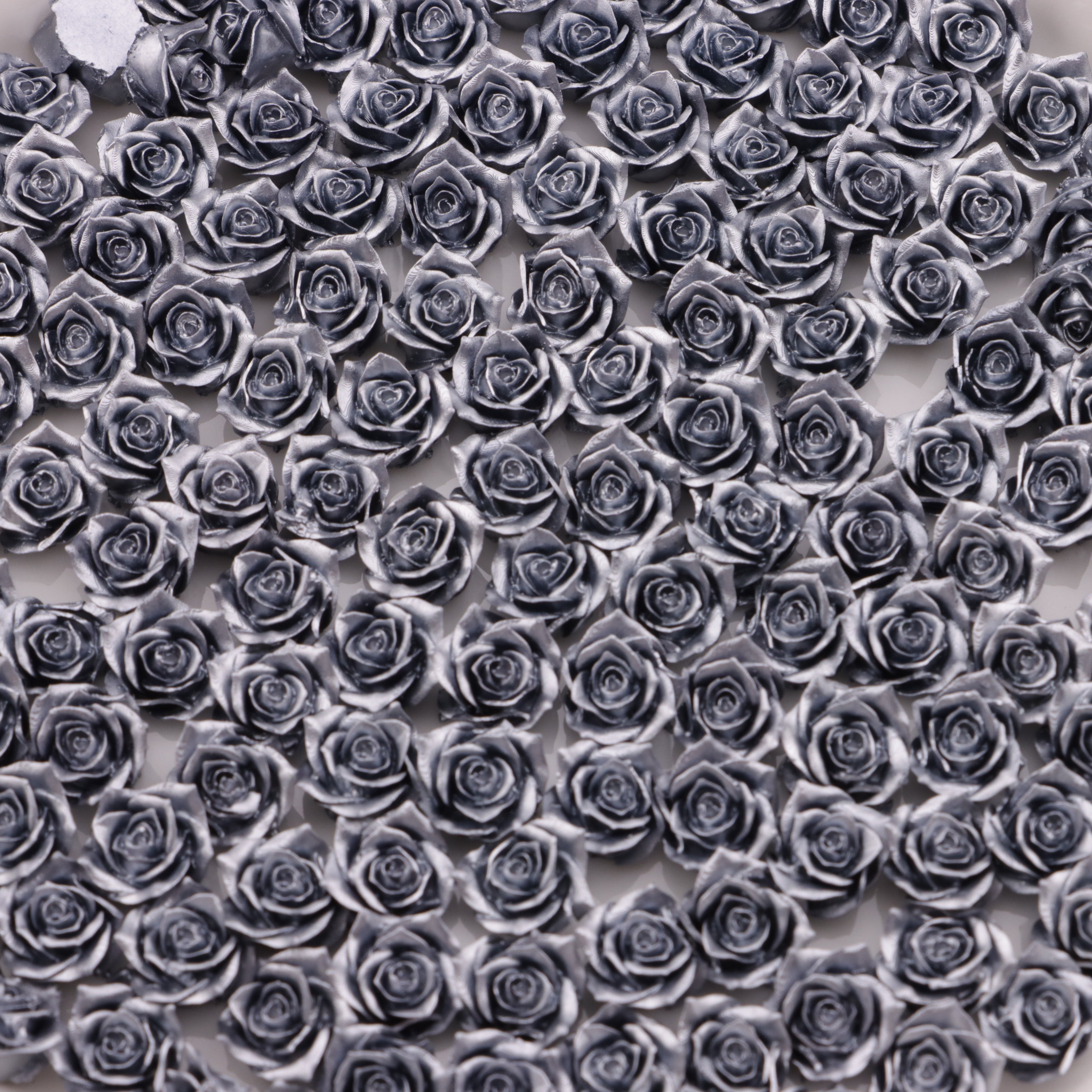 FS5566- 8mm Luminous Rose Flower Charms Pearl - Glow Luminous Rose Flowers
