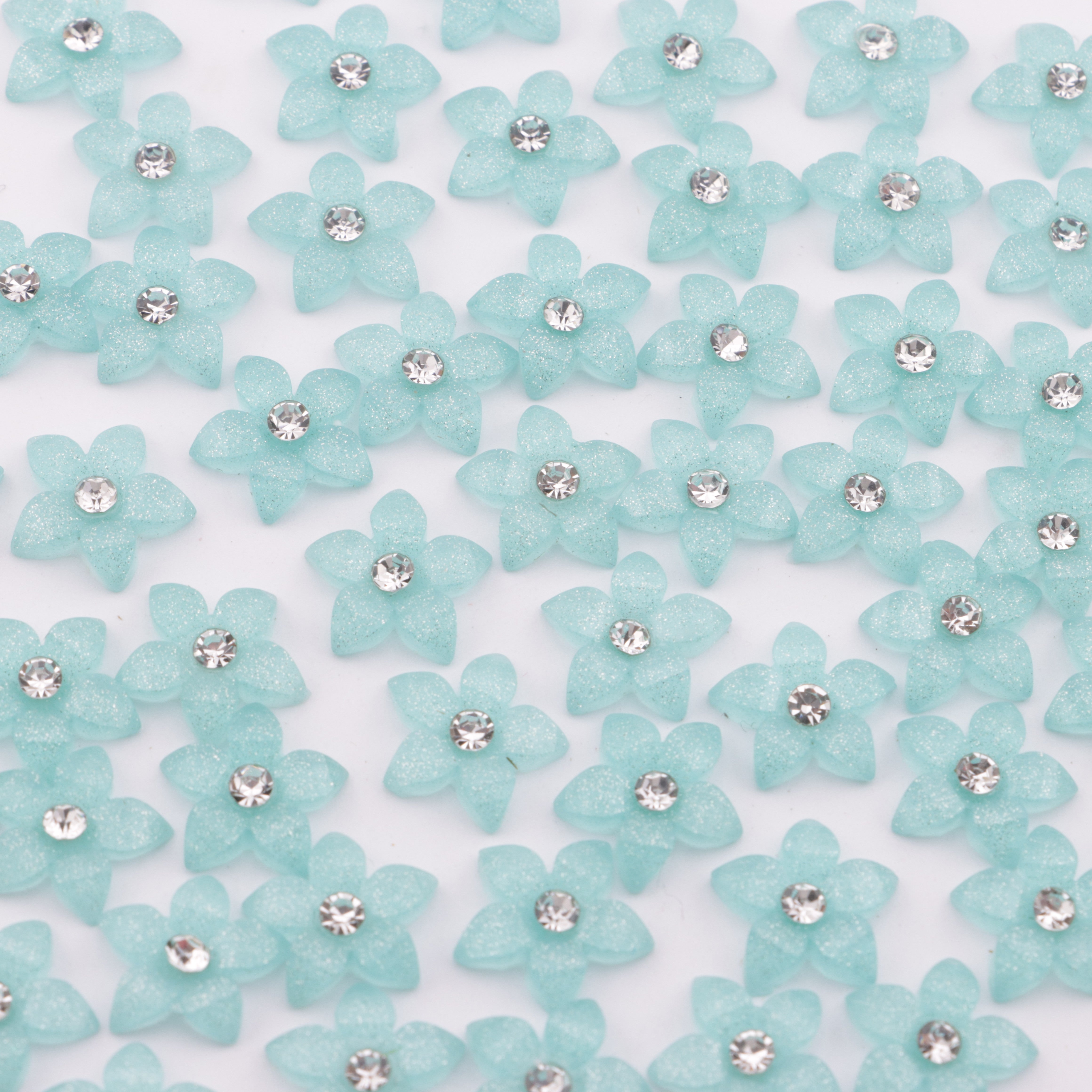 FS5731- 13mm Five-petal Flower Patch With Diamonds