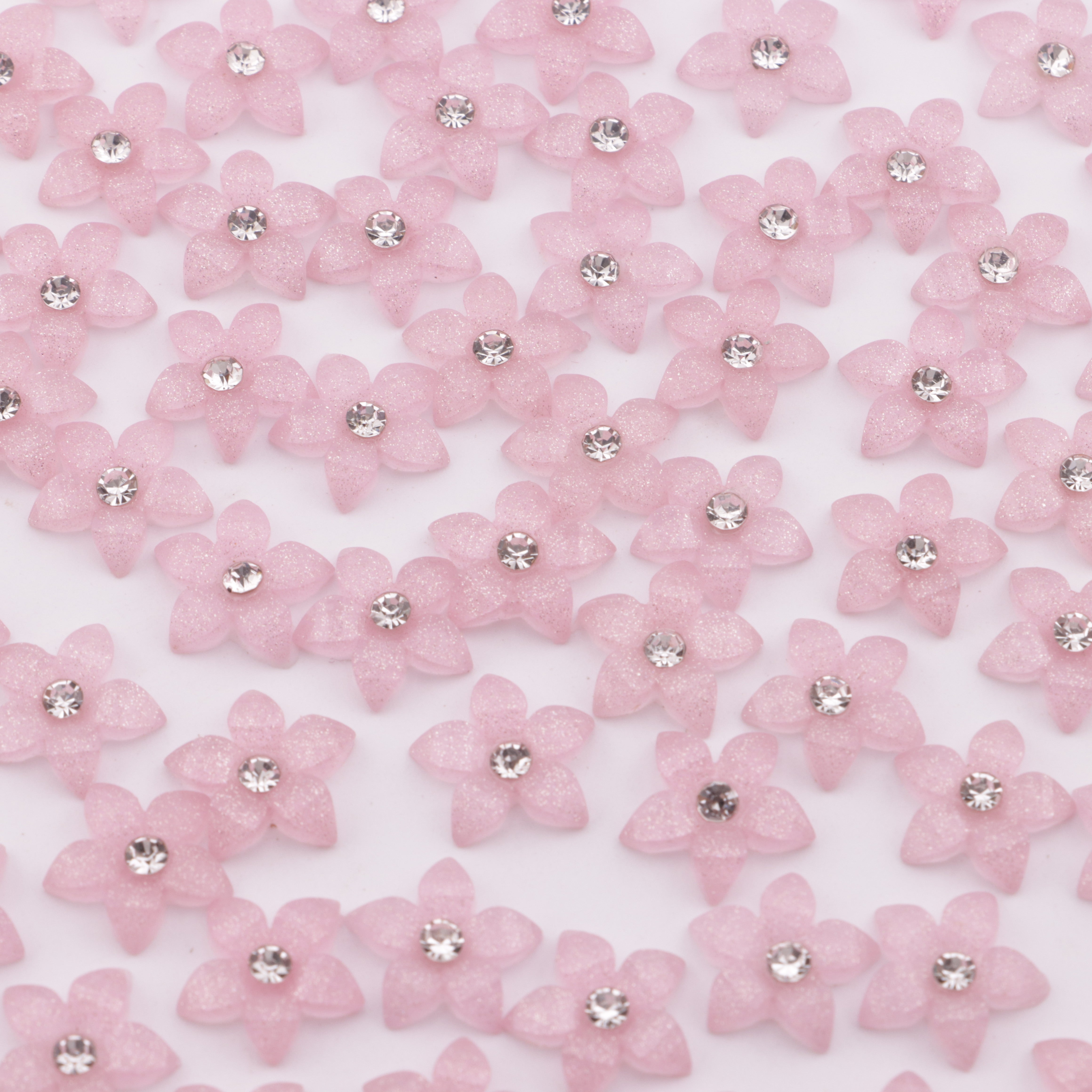 FS5731- 13mm Five-petal Flower Patch With Diamonds