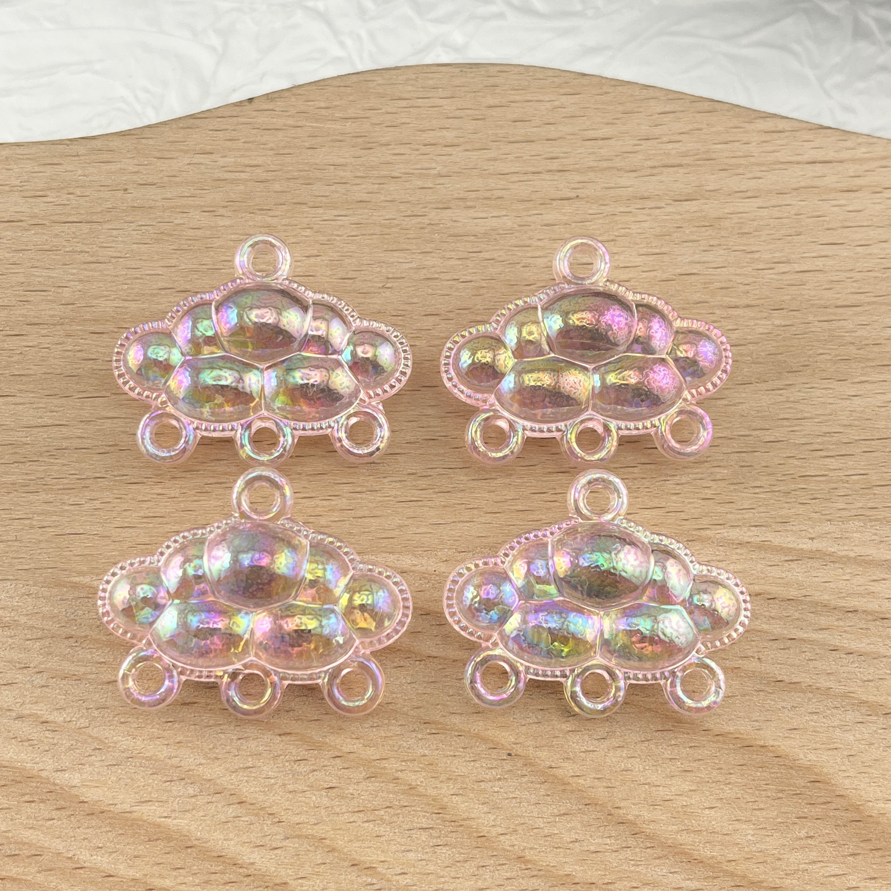 FS1269- 10PCS Four hole hanging hole cloud pendant Zoe's DIY Shop