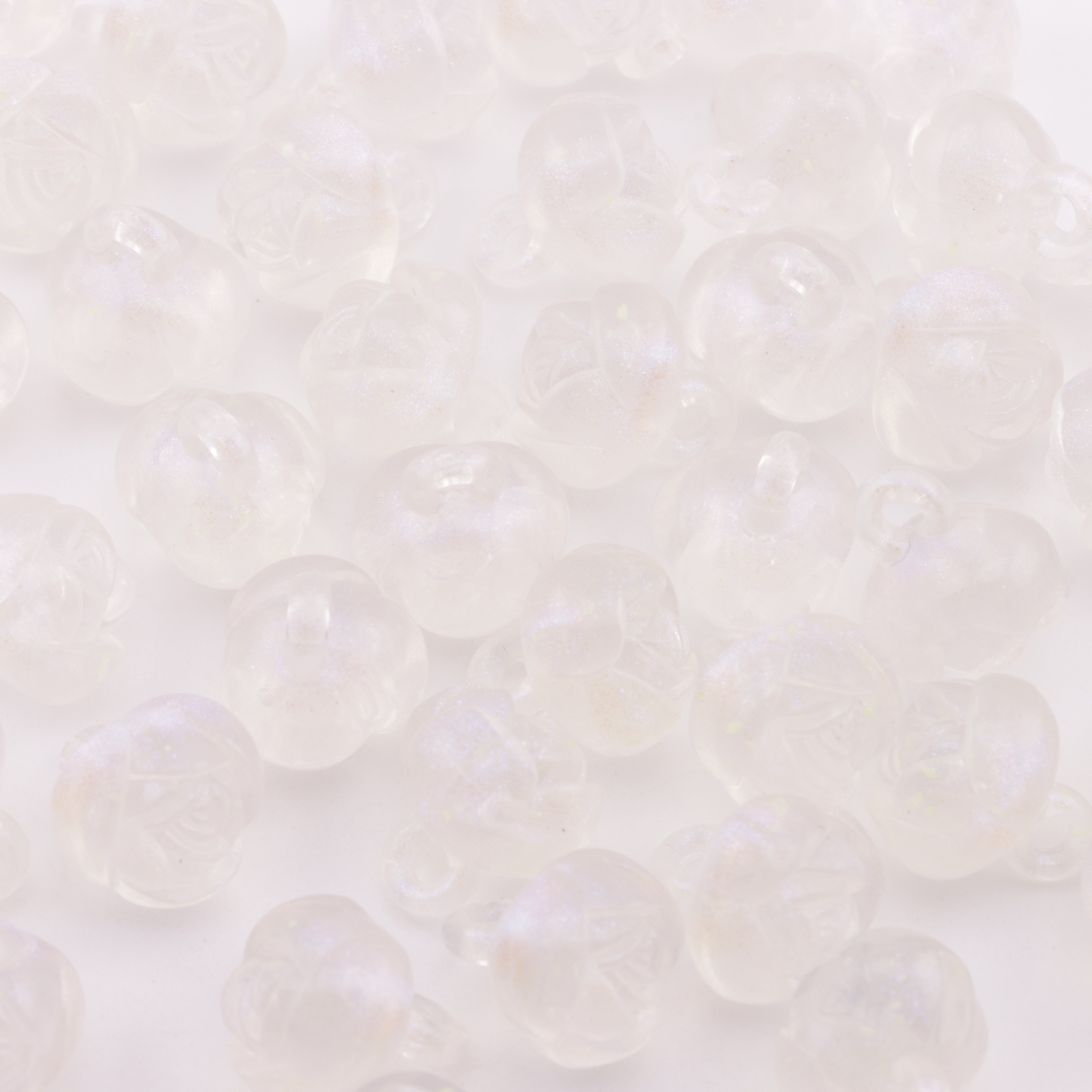 FS4106- 14mm Glowing Rose Beads Charms, Glowing And Sparkling Rose Car Hanging Pendant Beads