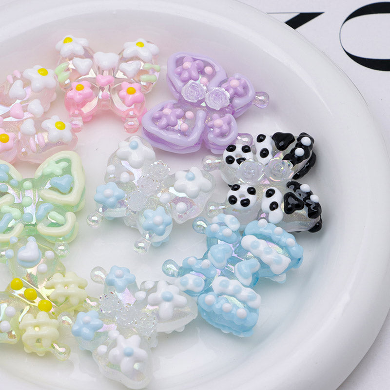 FS4300- Hand - Painted Butterflies Luminous Glow - In - The - Dark