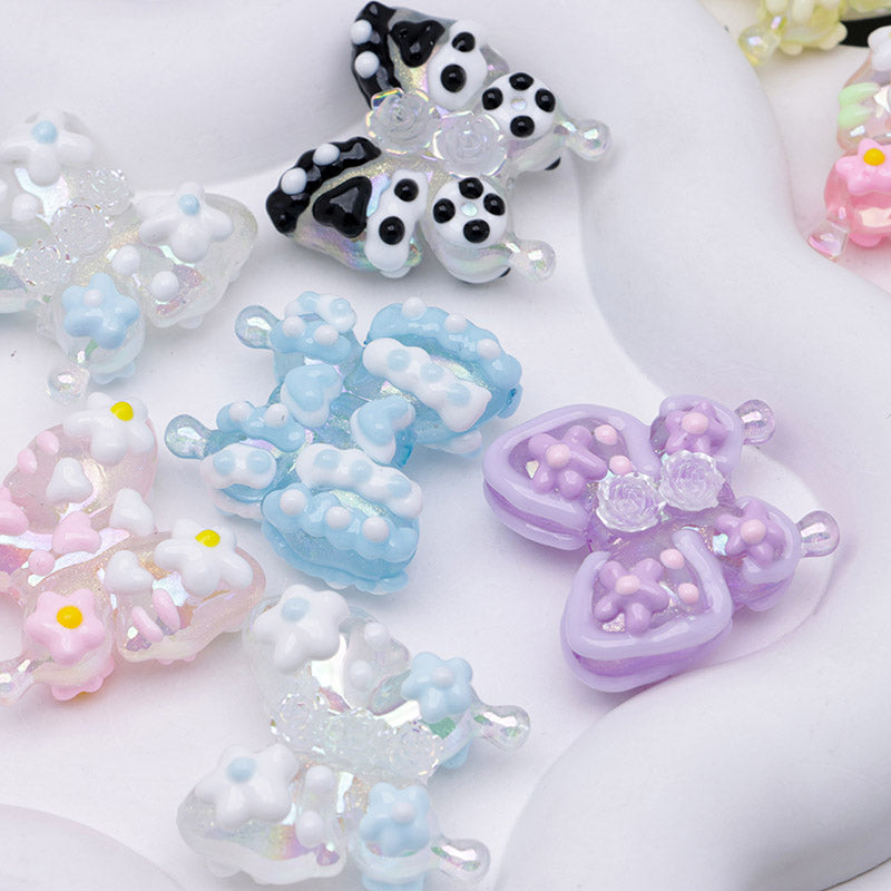 FS4300- Hand - Painted Butterflies Luminous Glow - In - The - Dark