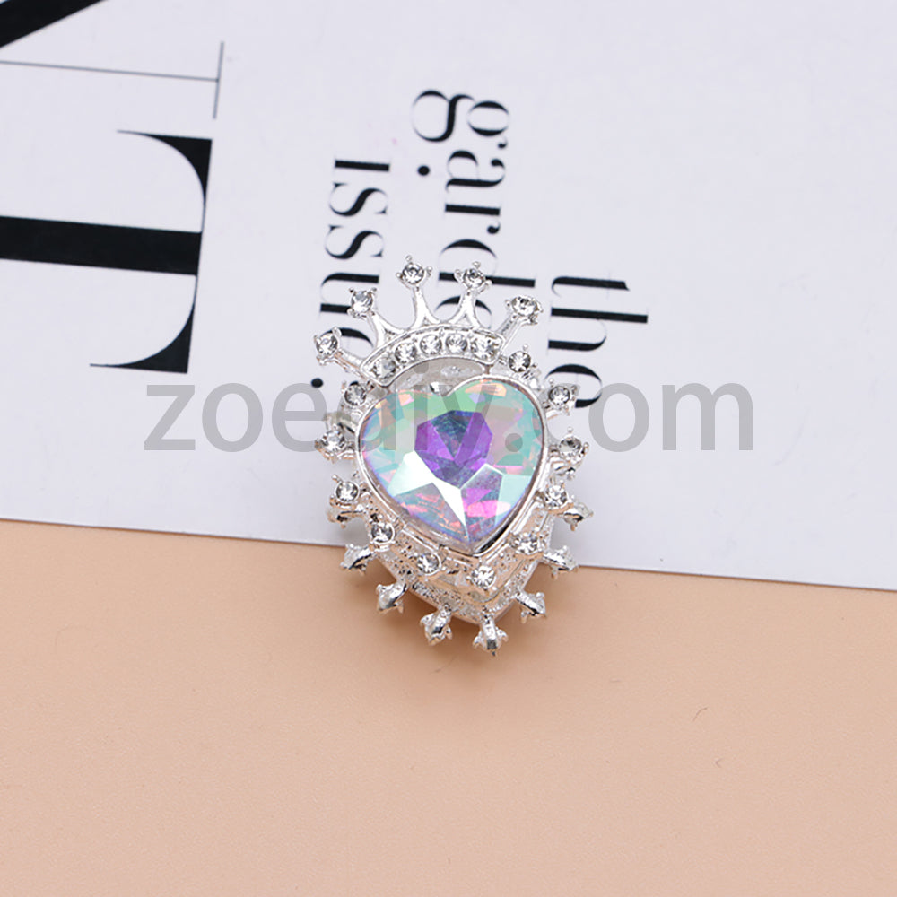 FS4843-Heart Crown Diamond Beads Fit For Beadable Pens
