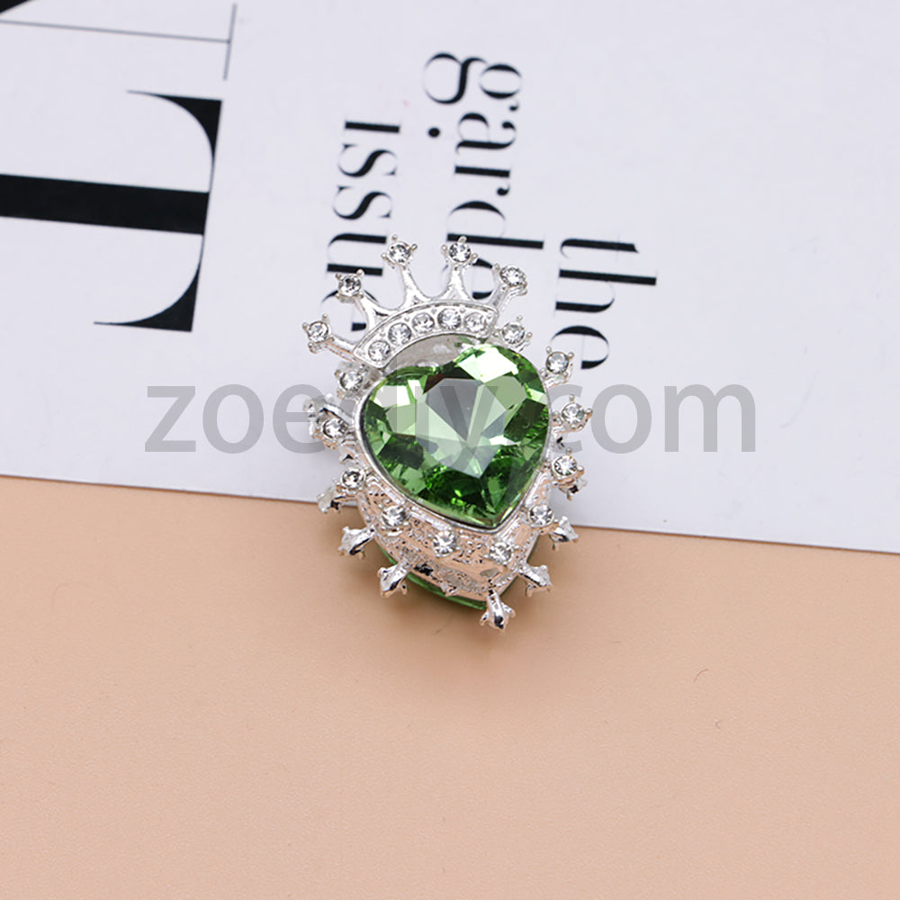 FS4843-Heart Crown Diamond Beads Fit For Beadable Pens