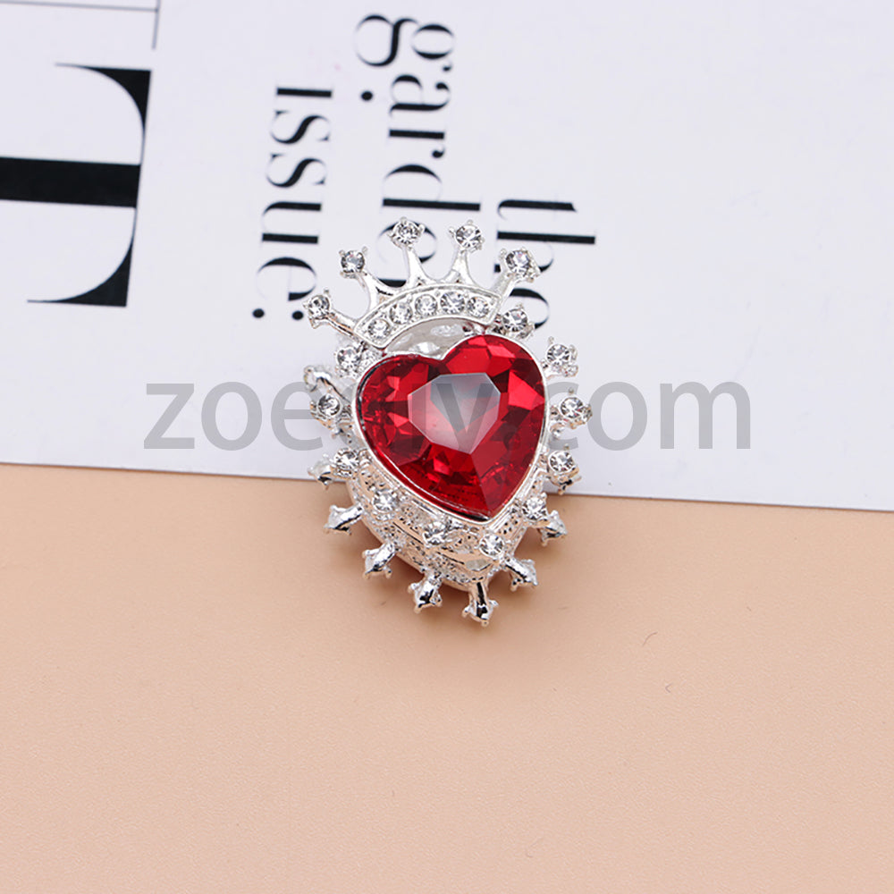 FS4843-Heart Crown Diamond Beads Fit For Beadable Pens