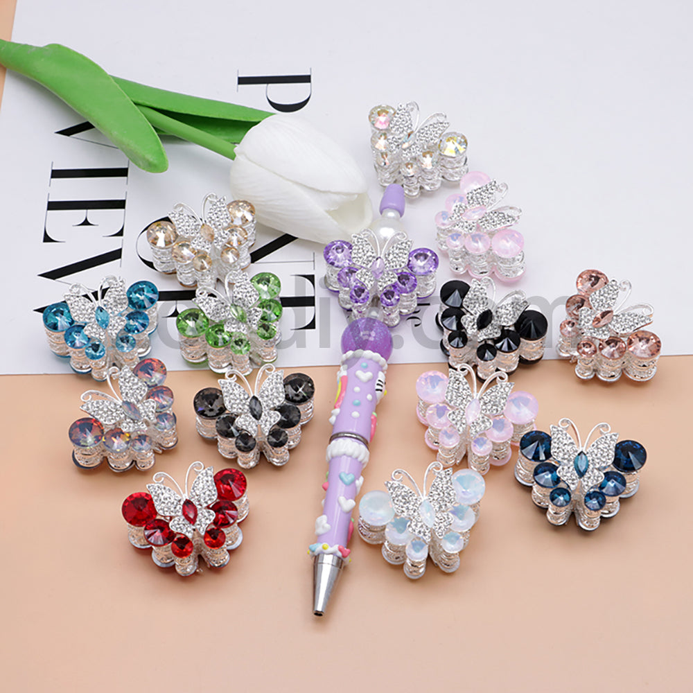 FS1780-Butterfly Alloy Beads Fit For Beadable Pens