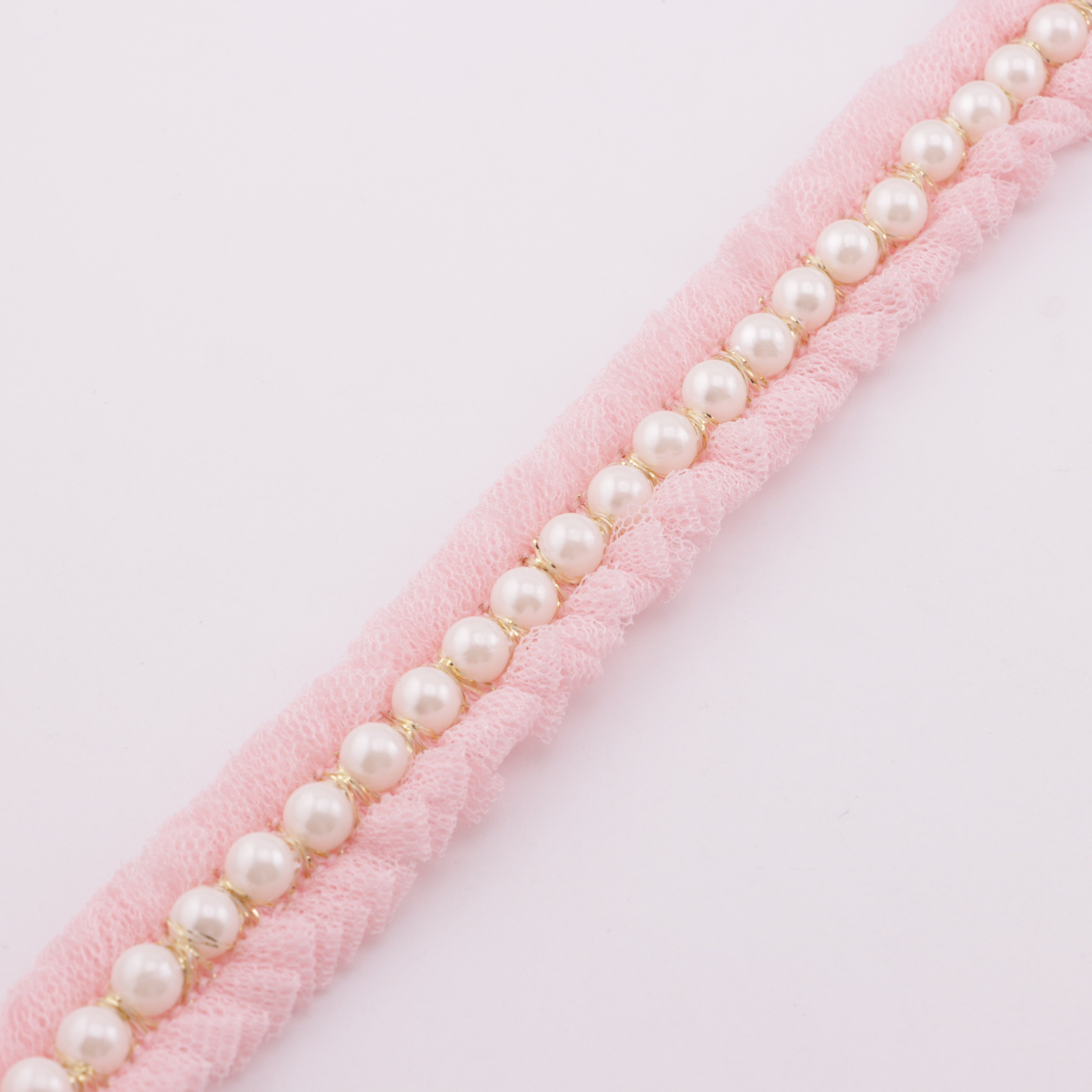 FS5924- About 2cm Width, Pearl Chain Ribbon