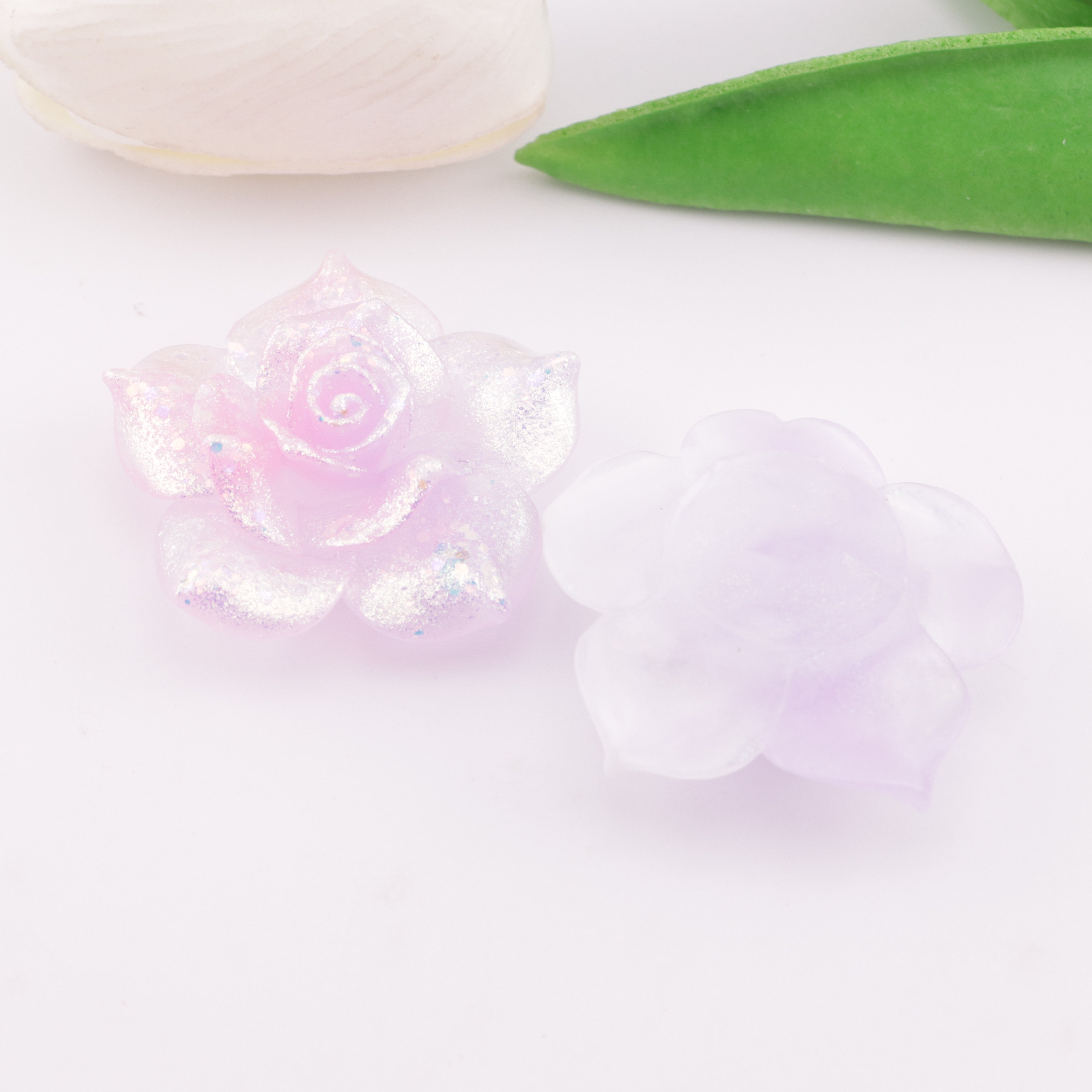 FS5898- 38mm Luminous Flower Charms Night-Glow Flower Patches Zoe's DIY Shop