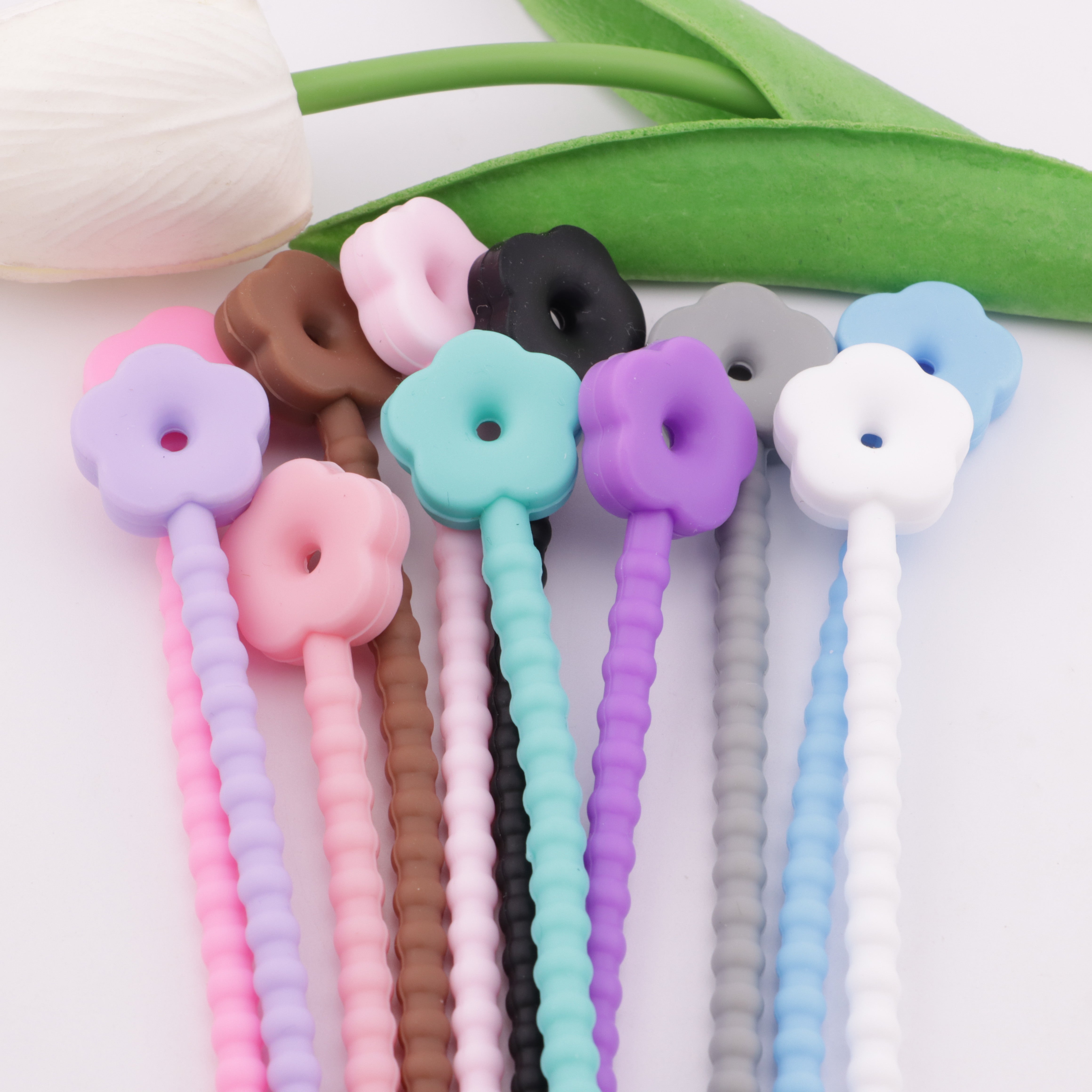 FS5631- 210mm Flower Silicone Flower Silicone Cable Ties