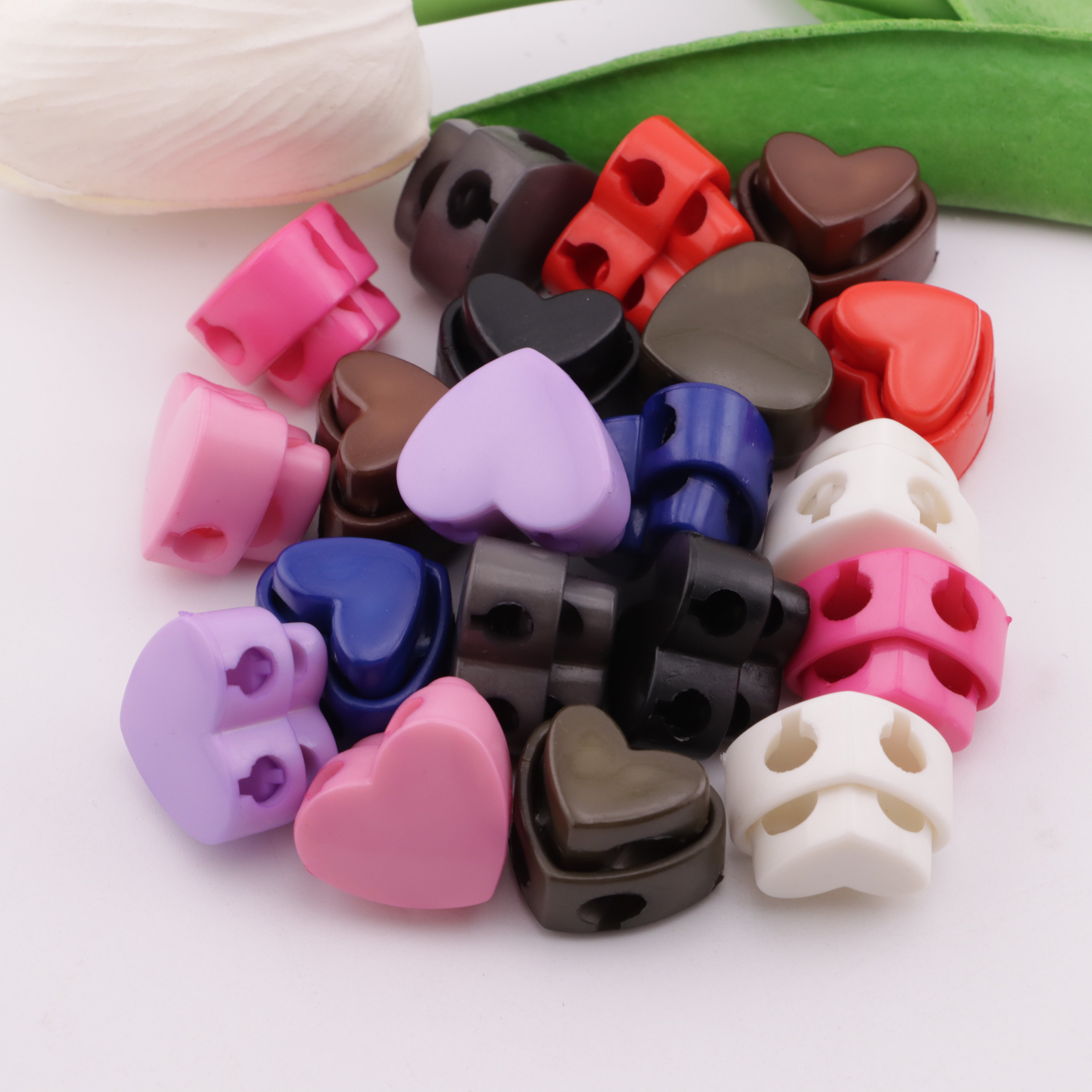 FS5809- 20*14mm Heart - Shaped Spring Rope Buckle, Love - Heart Spring Rope Buckle