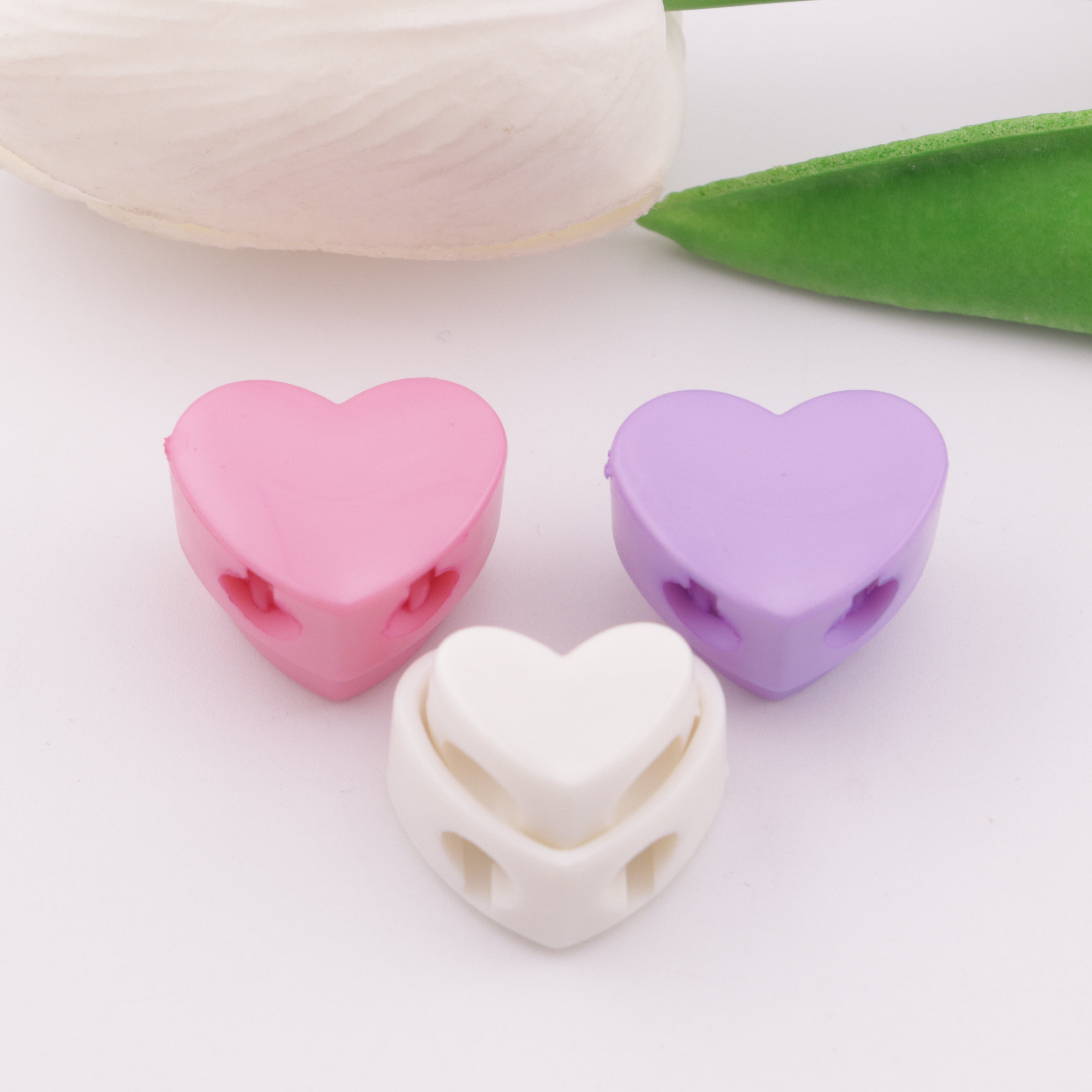 FS5809- 20*14mm Heart - Shaped Spring Rope Buckle, Love - Heart Spring Rope Buckle