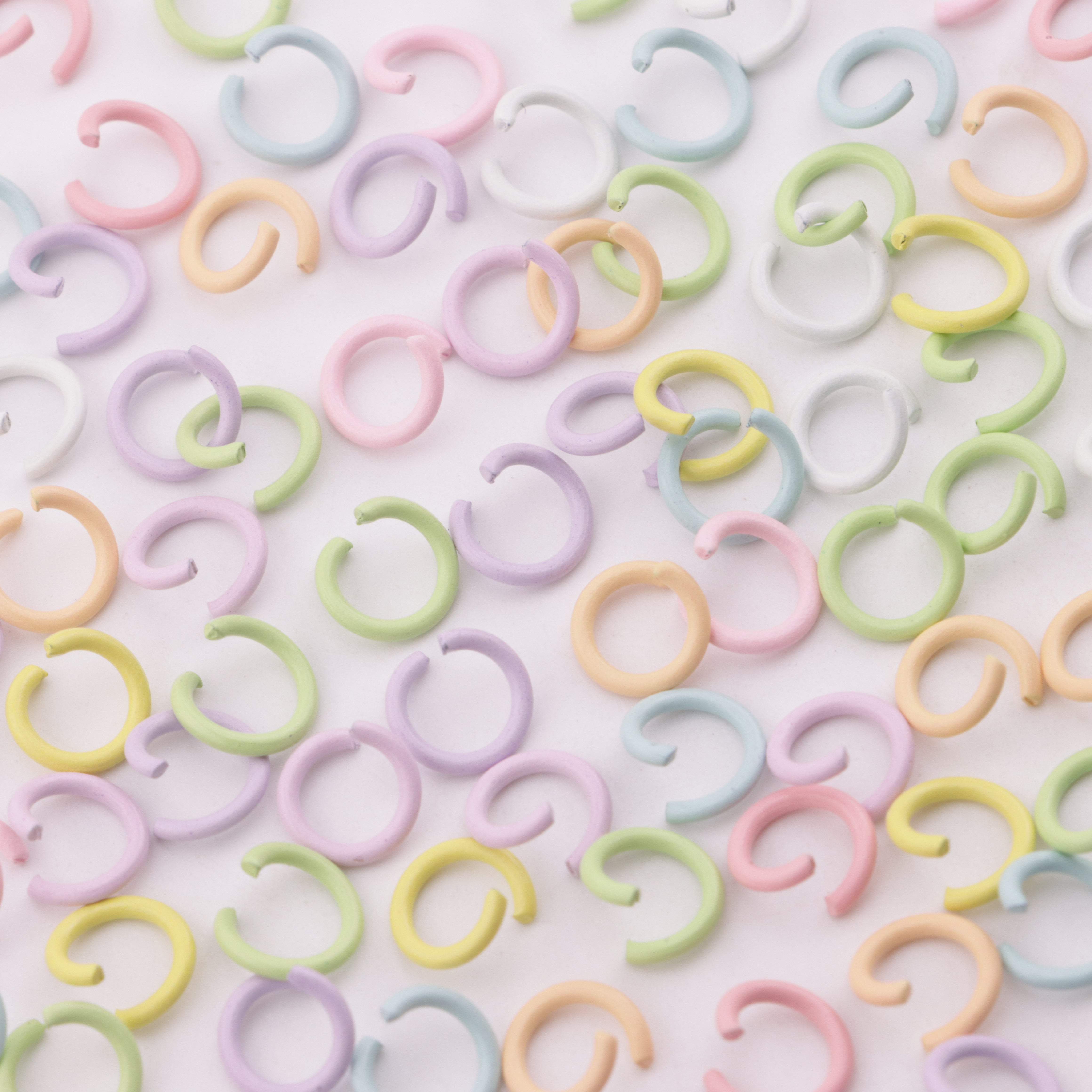 FS5842- 12Mm Colorful Open Rings Zoe's DIY Shop