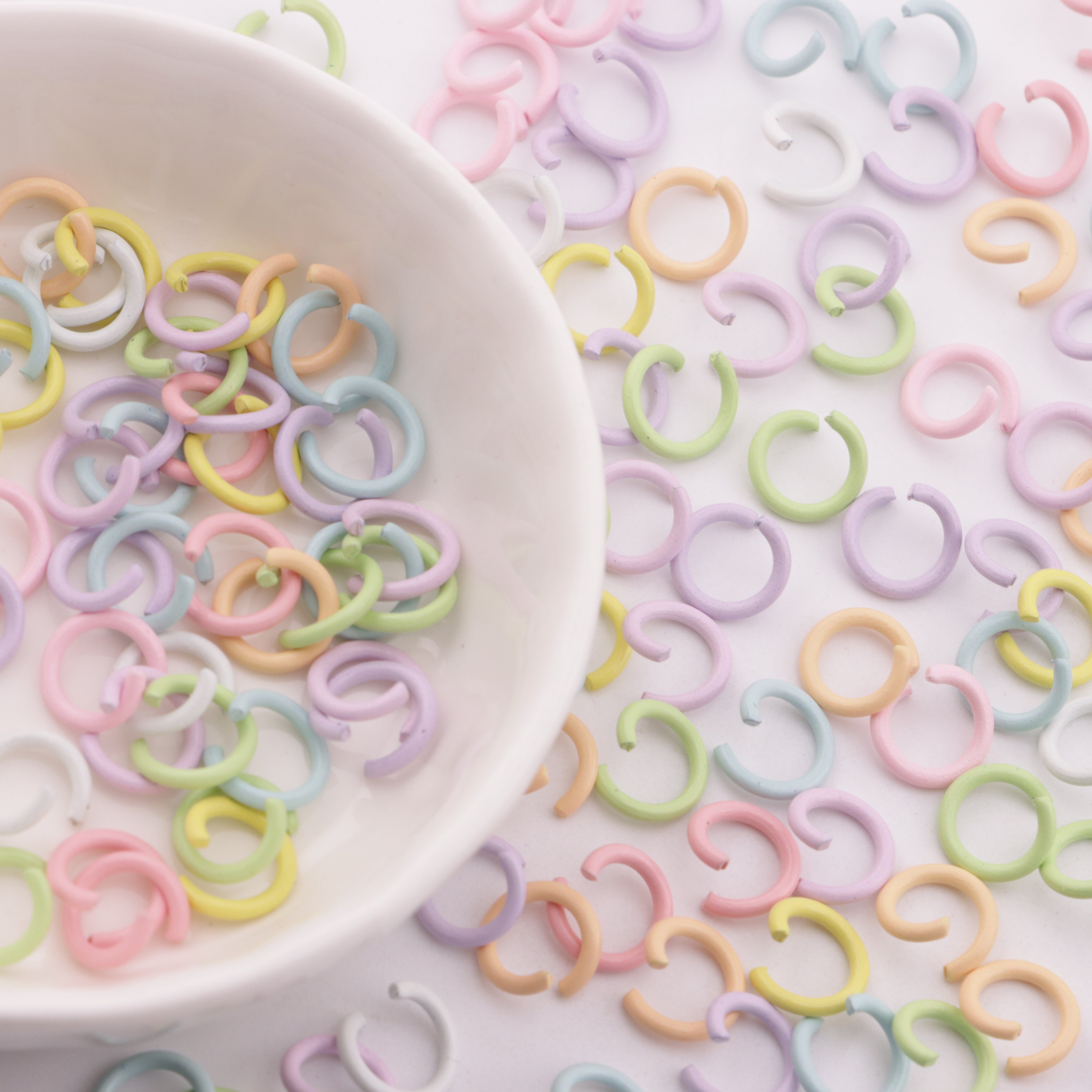 FS5842- 12Mm Colorful Open Rings Zoe's DIY Shop