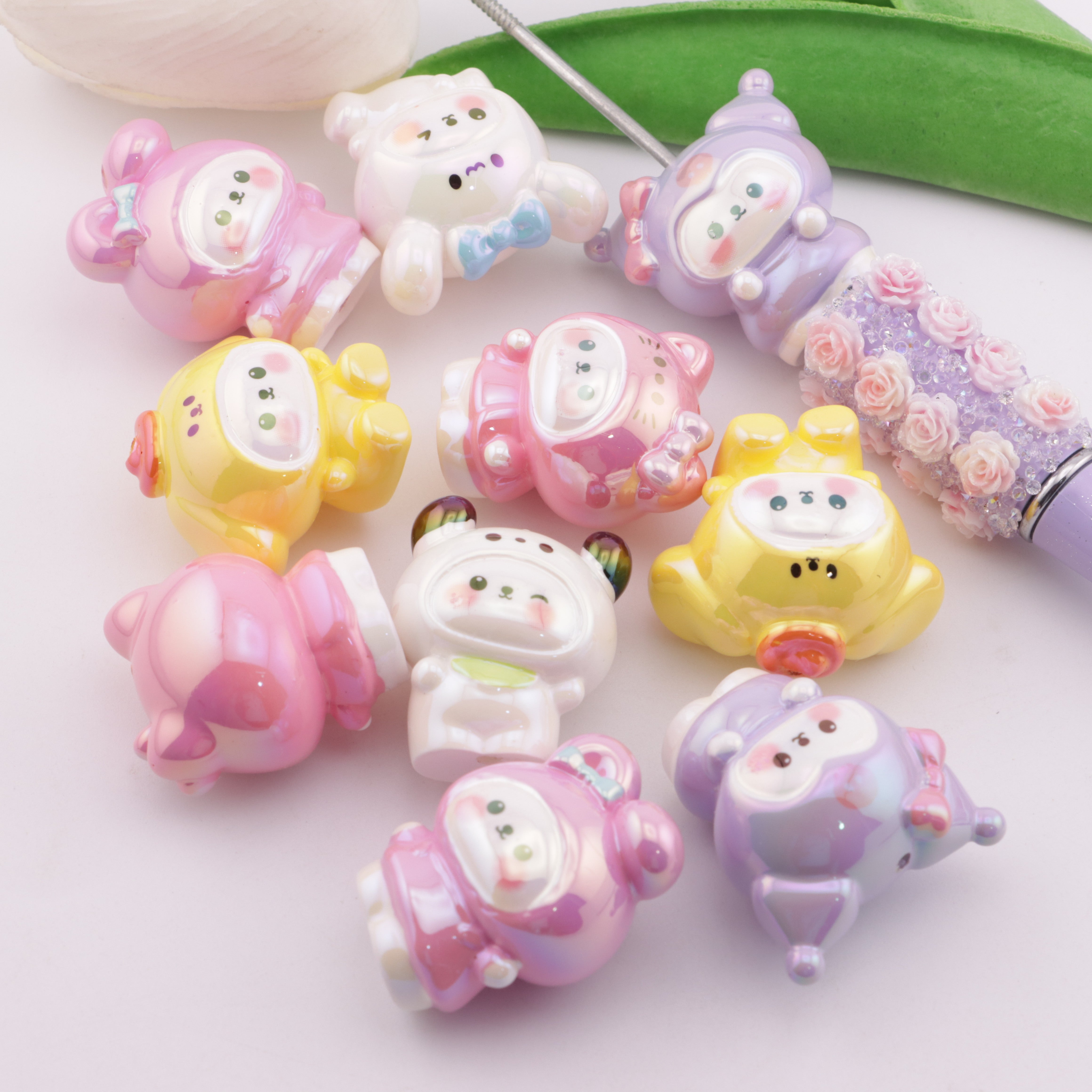 FS5794- Uv Sro Beads Sitting Sanrio Beads Fit For Pen Zoe's DIY Shop