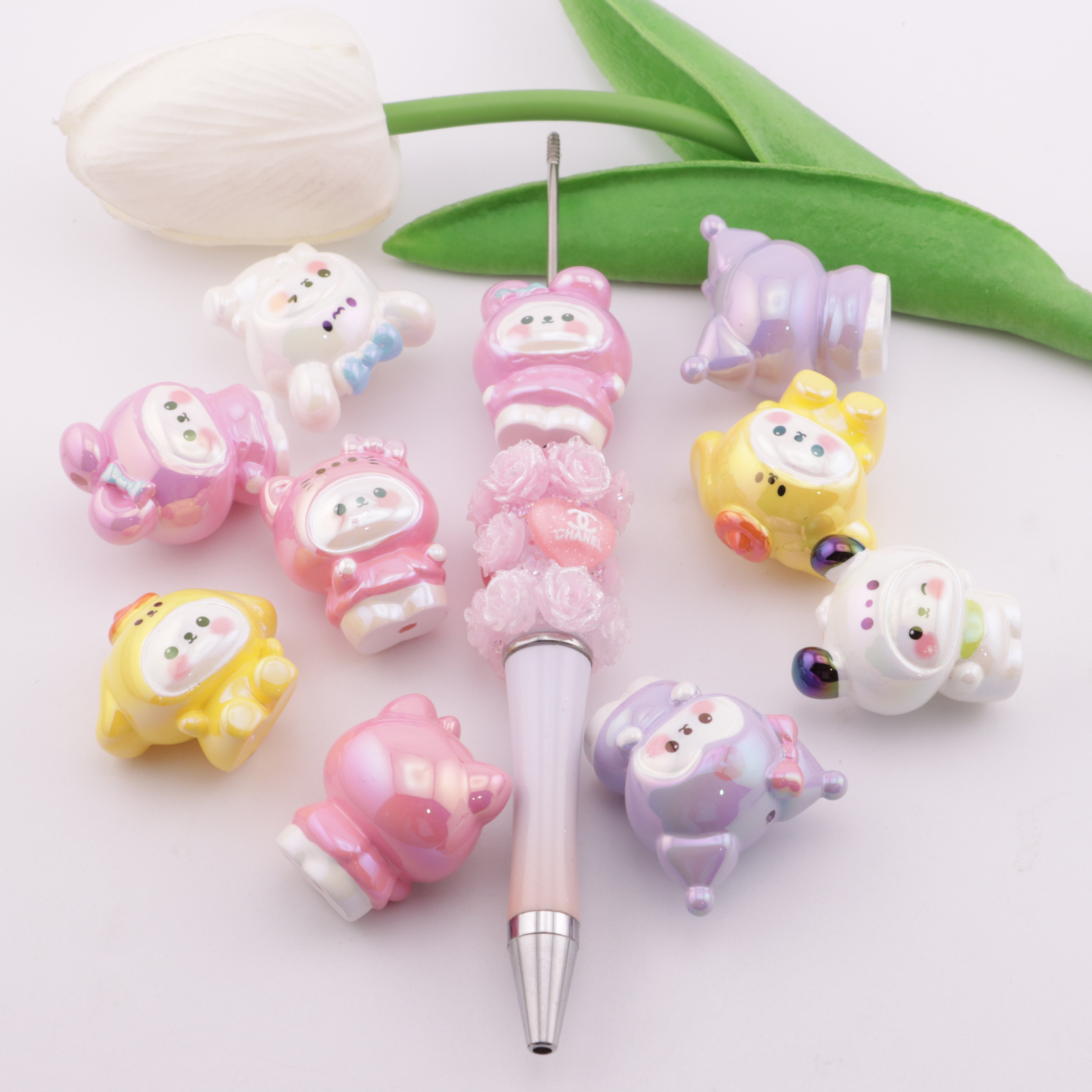 FS5794- Uv Sro Beads Sitting Sanrio Beads Fit For Pen Zoe's DIY Shop