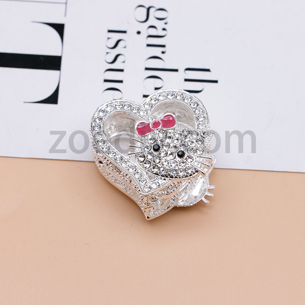 FS4164-HK Heart Alloy Beads Fit For Beadable Pens