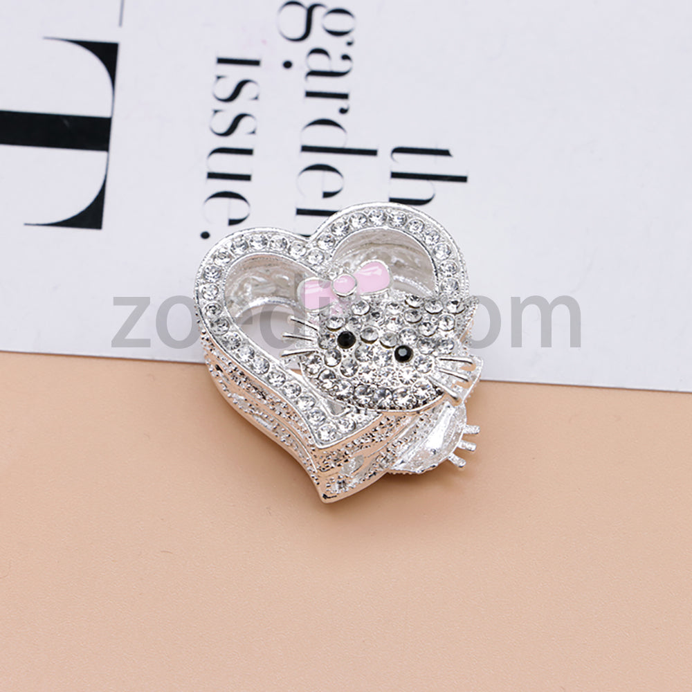 FS4164-HK Heart Alloy Beads Fit For Beadable Pens