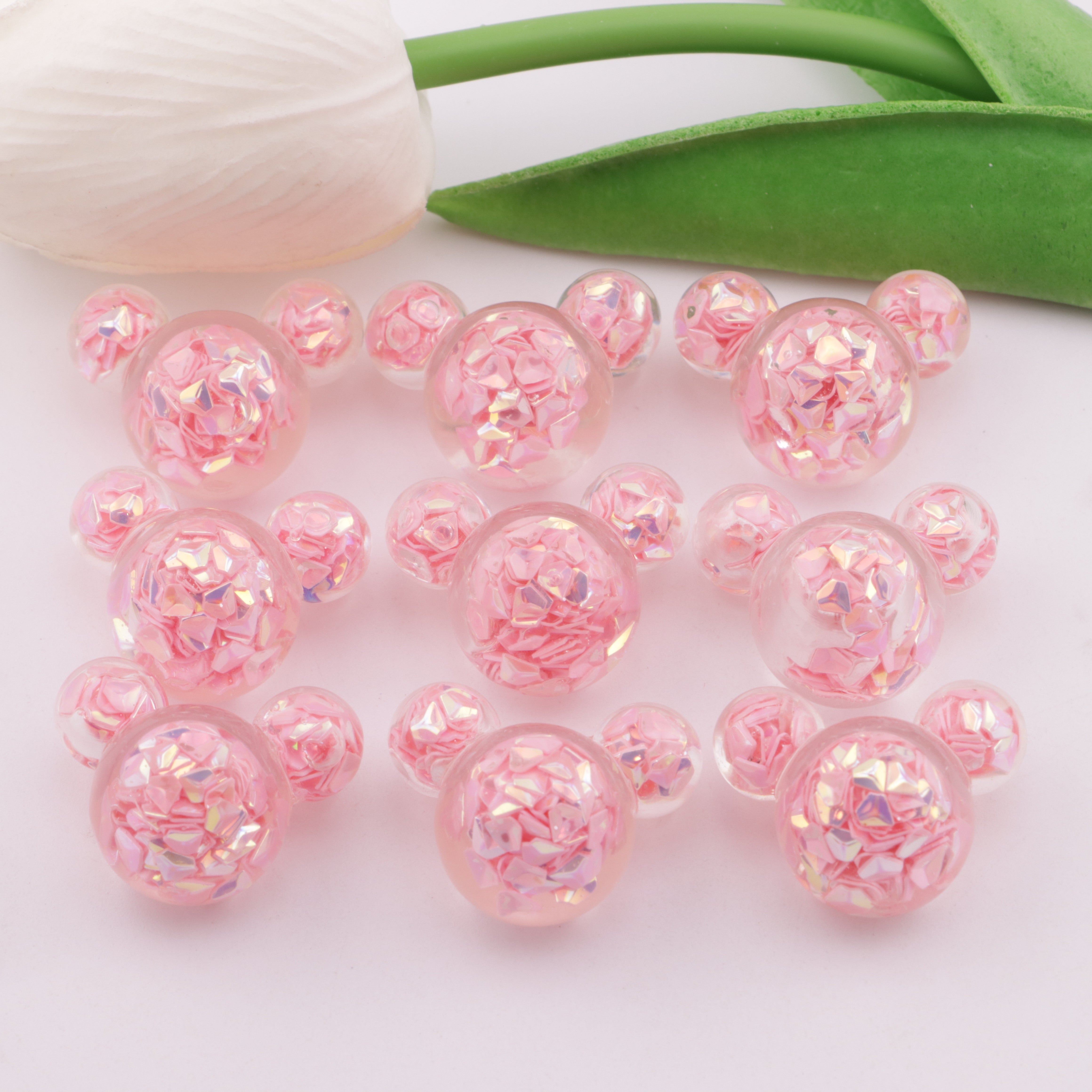 FS5826- Glittery Mickey Head Patches Zoe's DIY Shop