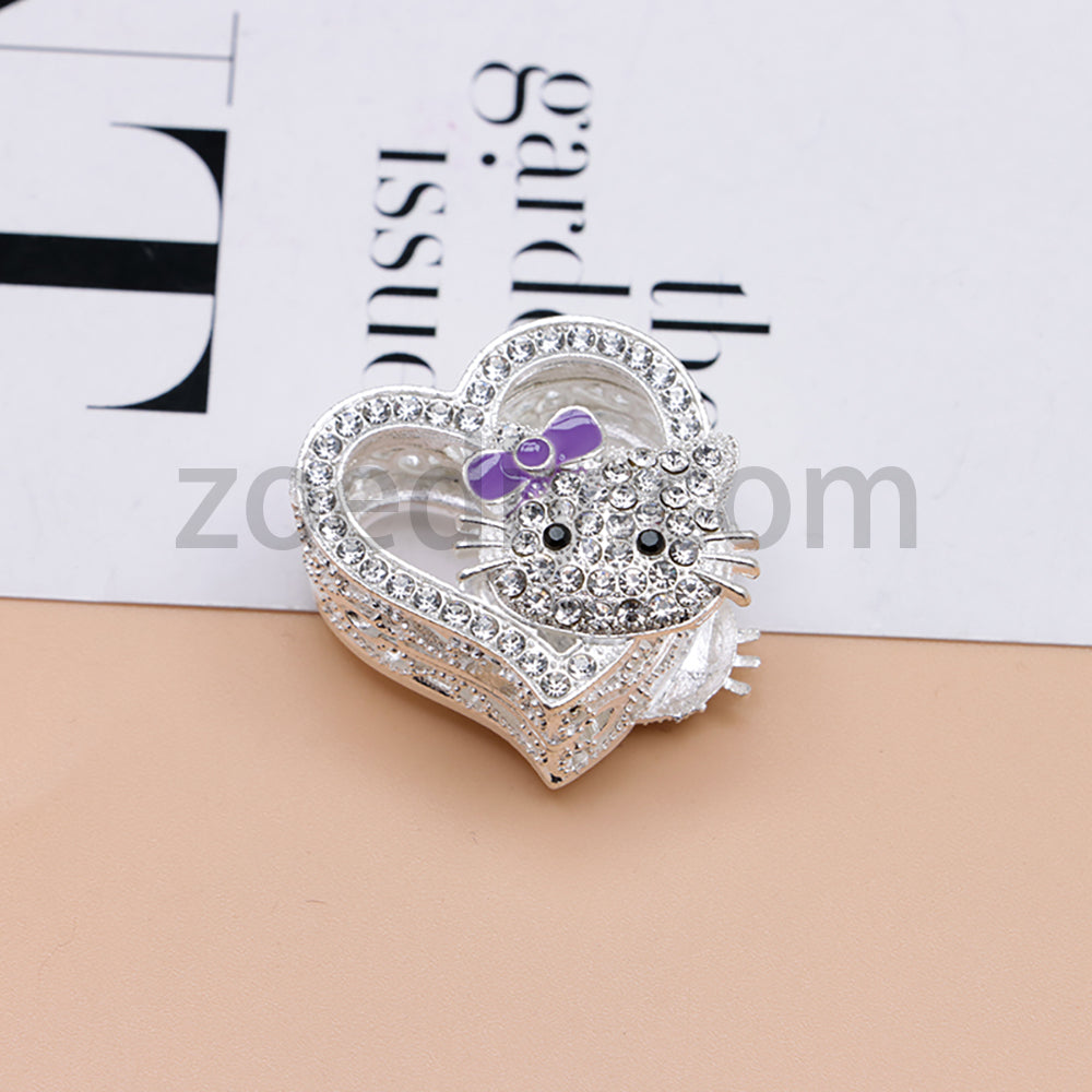 FS4164-HK Heart Alloy Beads Fit For Beadable Pens
