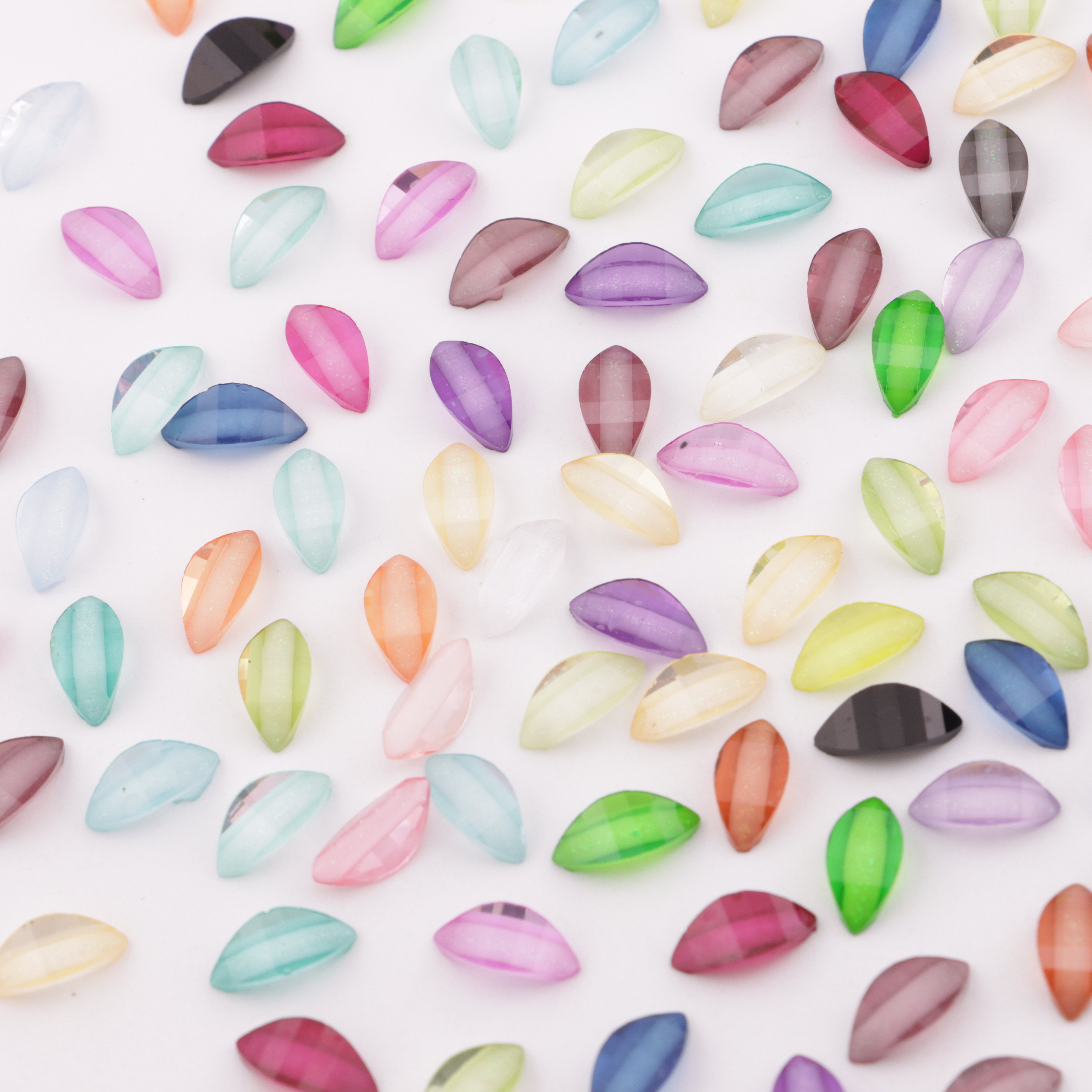 FS1354-5*10mm Mixed Color Flower Petal For Making Fancy Bead Or Fancy Pen