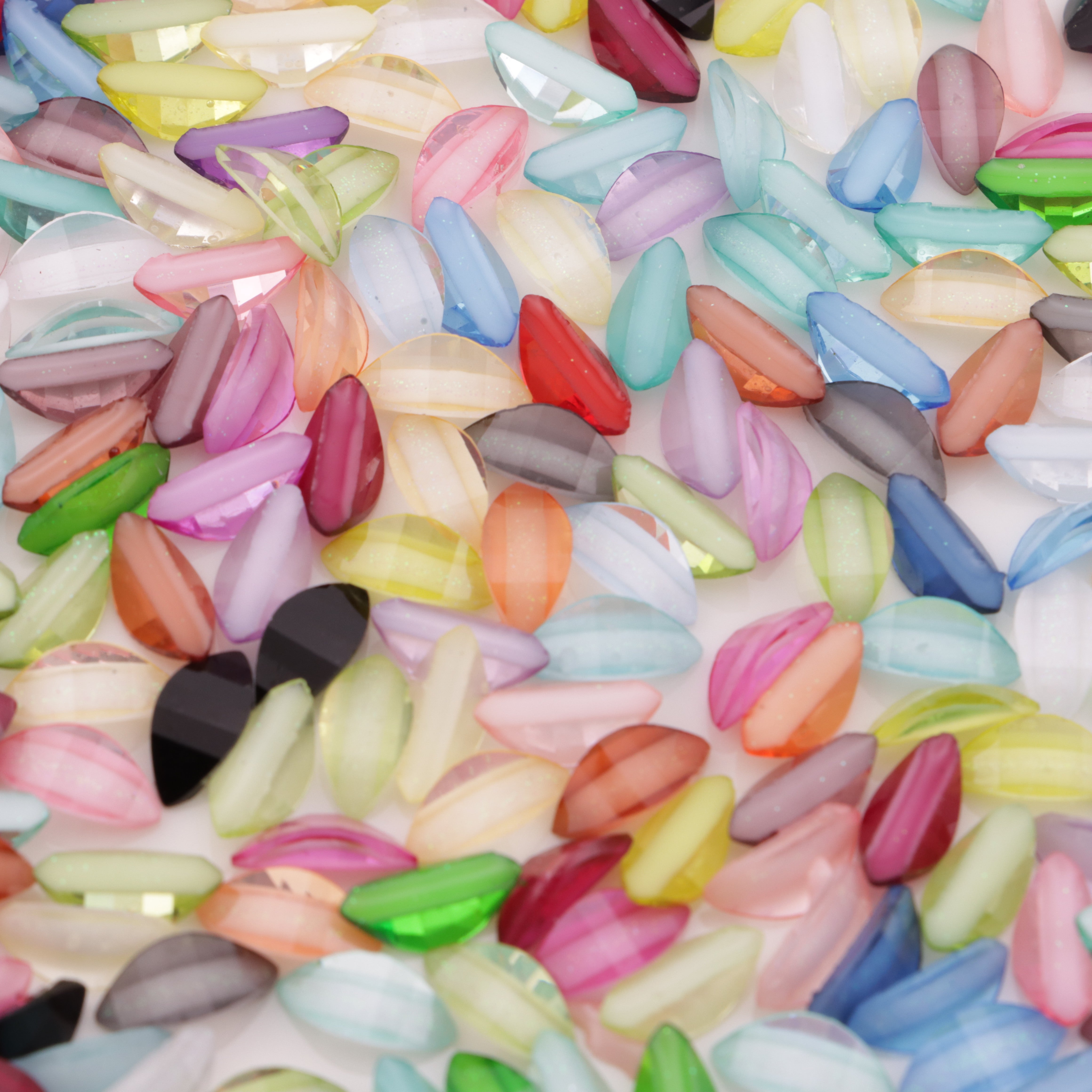 FS1354-5*10mm Mixed Color Flower Petal For Making Fancy Bead Or Fancy Pen