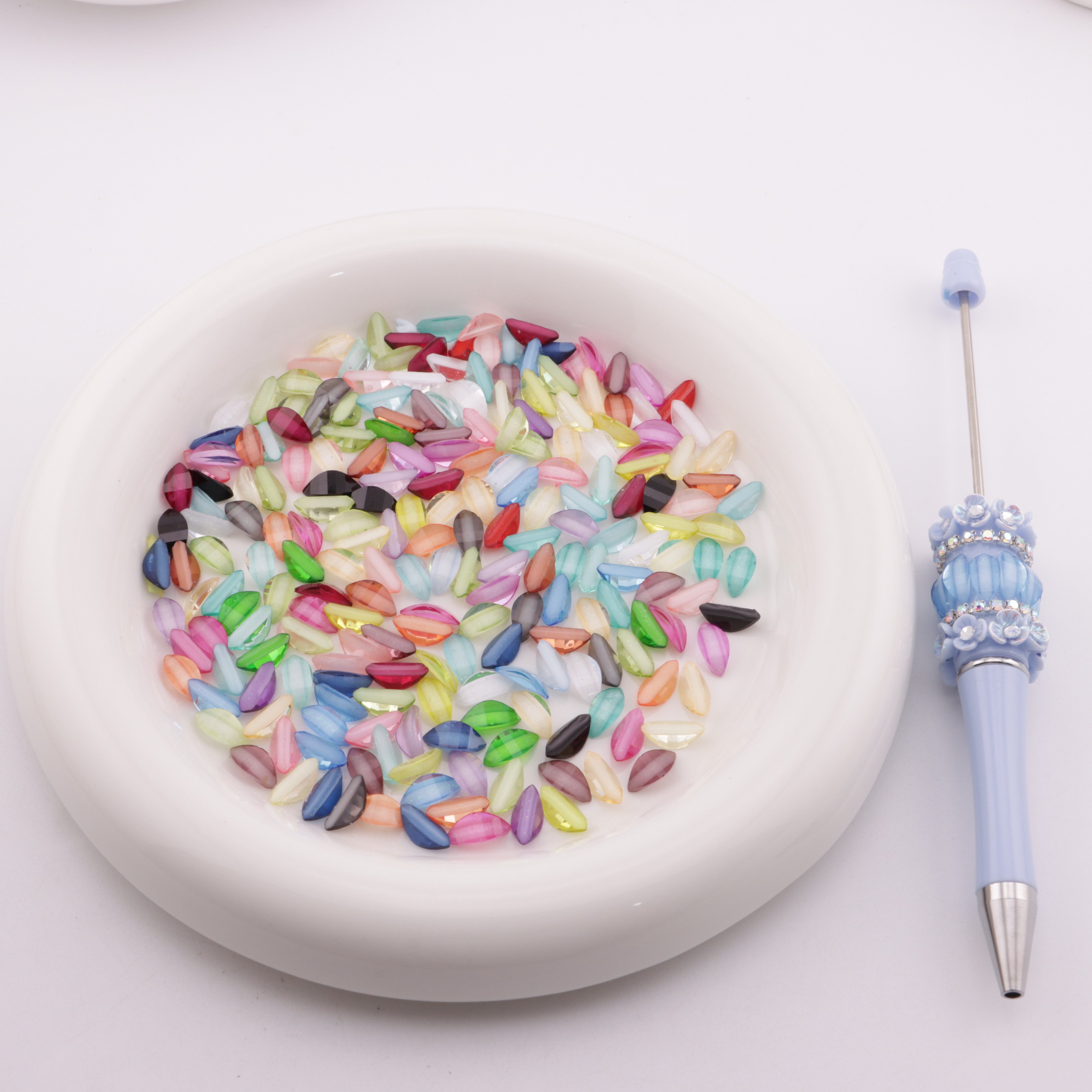 FS1354-5*10mm Mixed Color Flower Petal For Making Fancy Bead Or Fancy Pen
