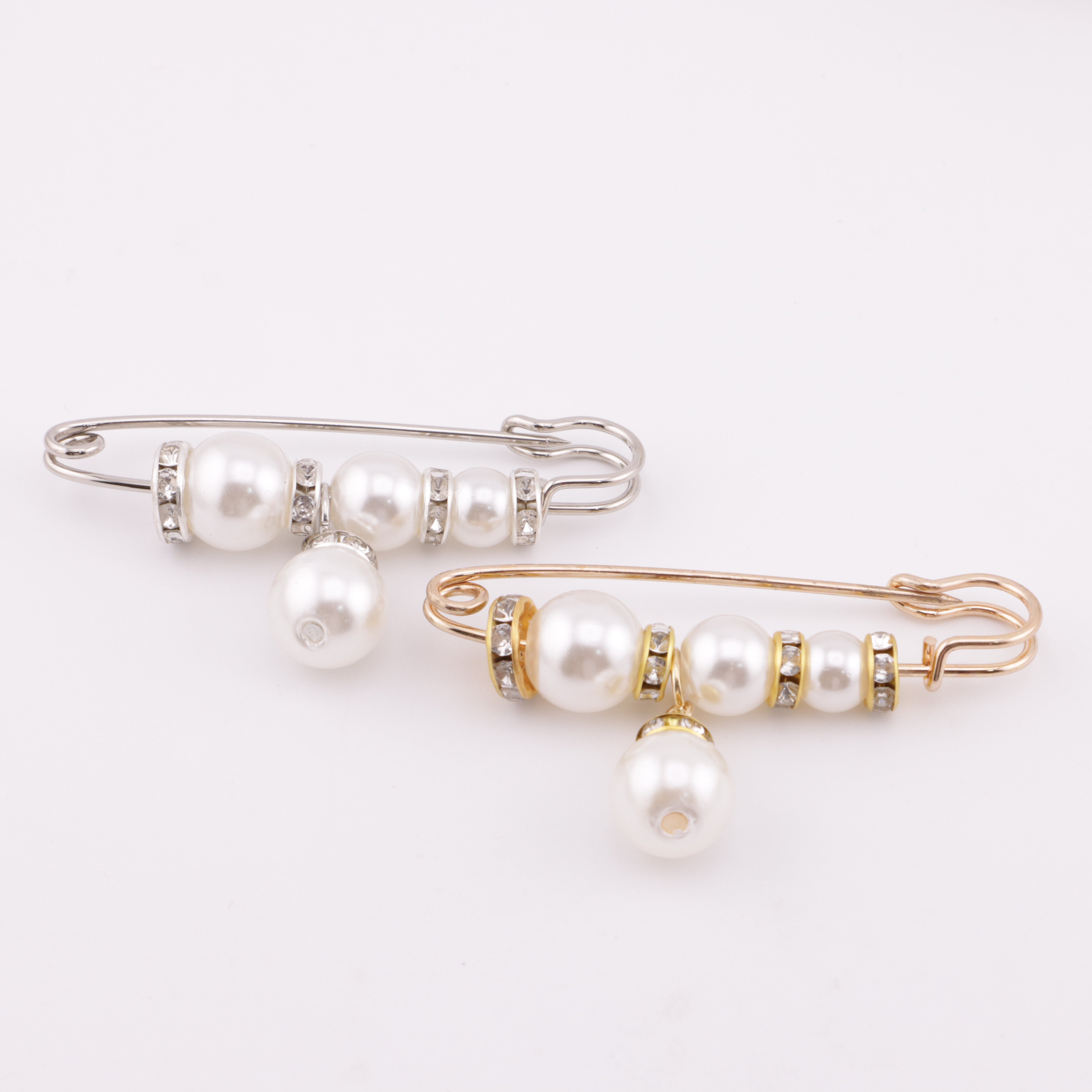 FS5999- 5.8cm Pearl + Spacer Pin With Pearl Pendant Pearl + Spacer Pin With Pearl Pendant