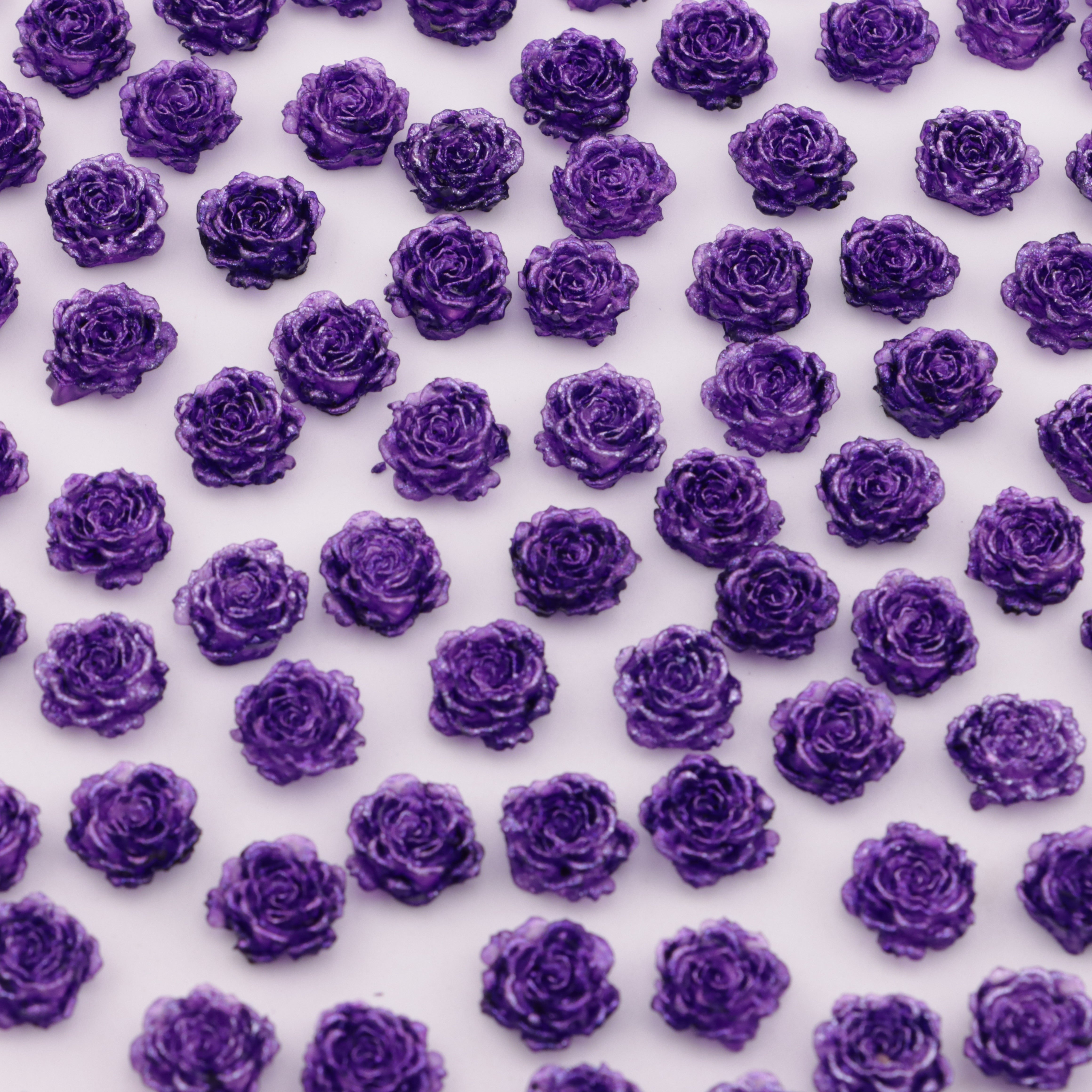 FS5997- 10mm Luminous Soft Flower Charms Night - Glow Soft Flower Stickers