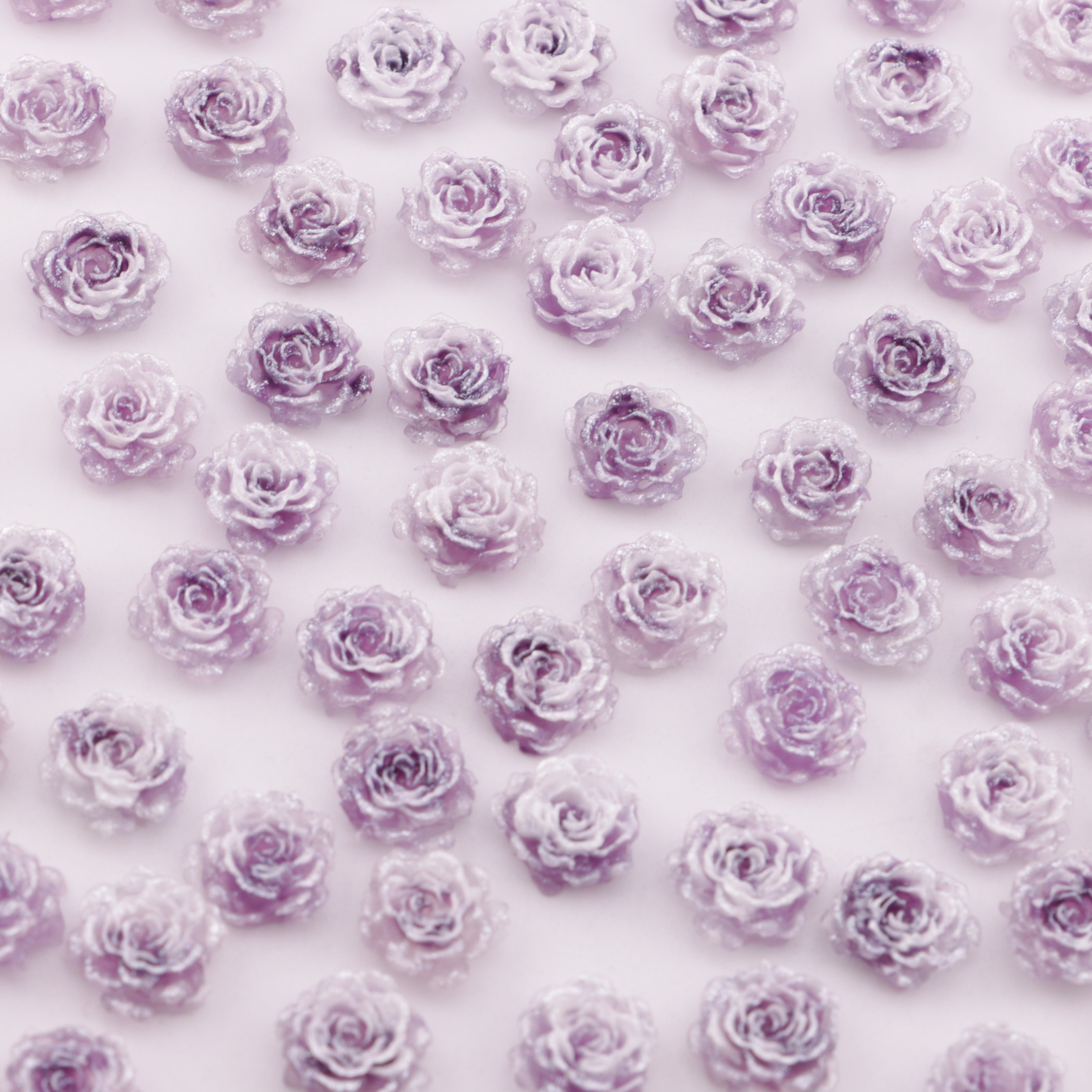 FS5997- 10mm Luminous Soft Flower Charms Night - Glow Soft Flower Stickers