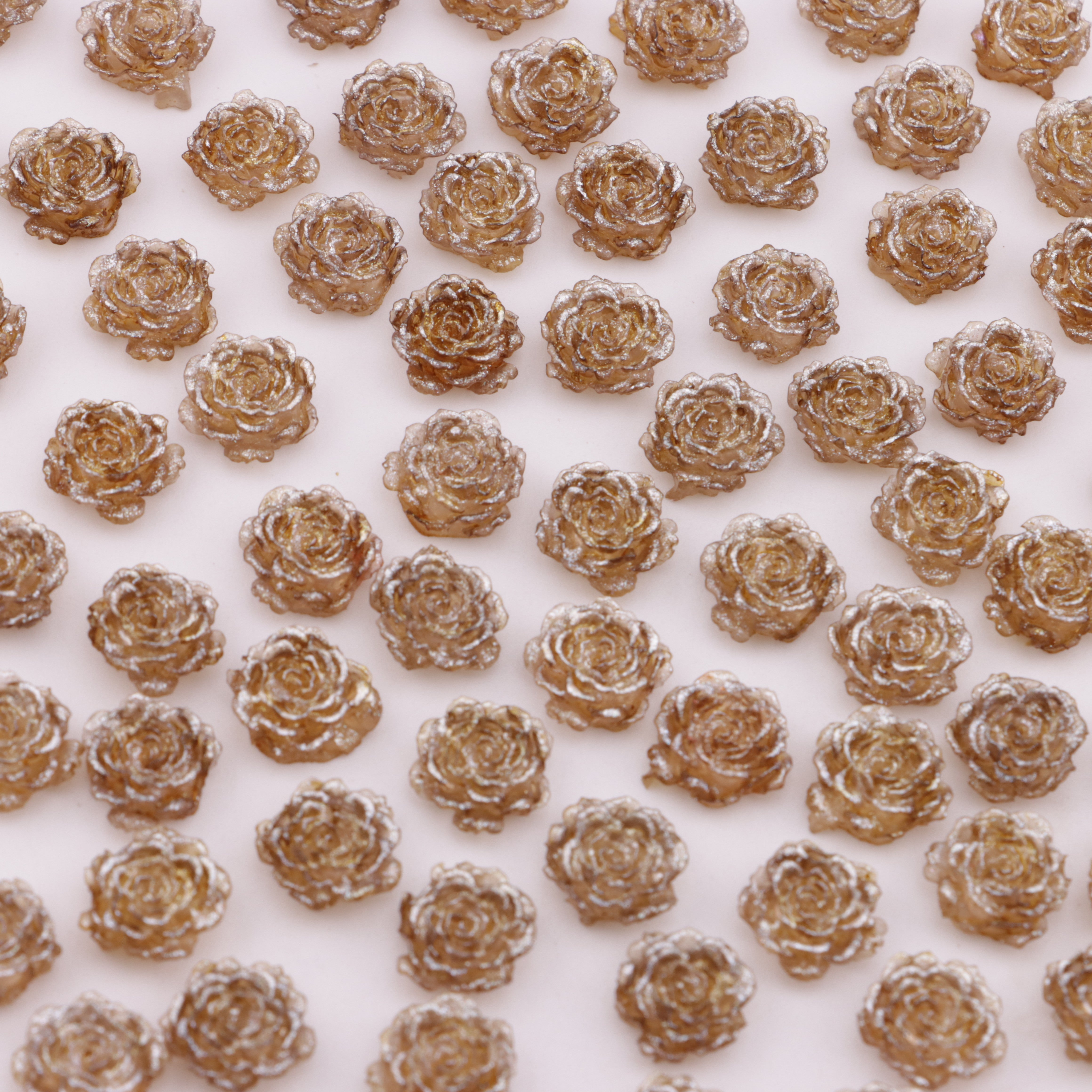 FS5997- 10mm Luminous Soft Flower Charms Night - Glow Soft Flower Stickers