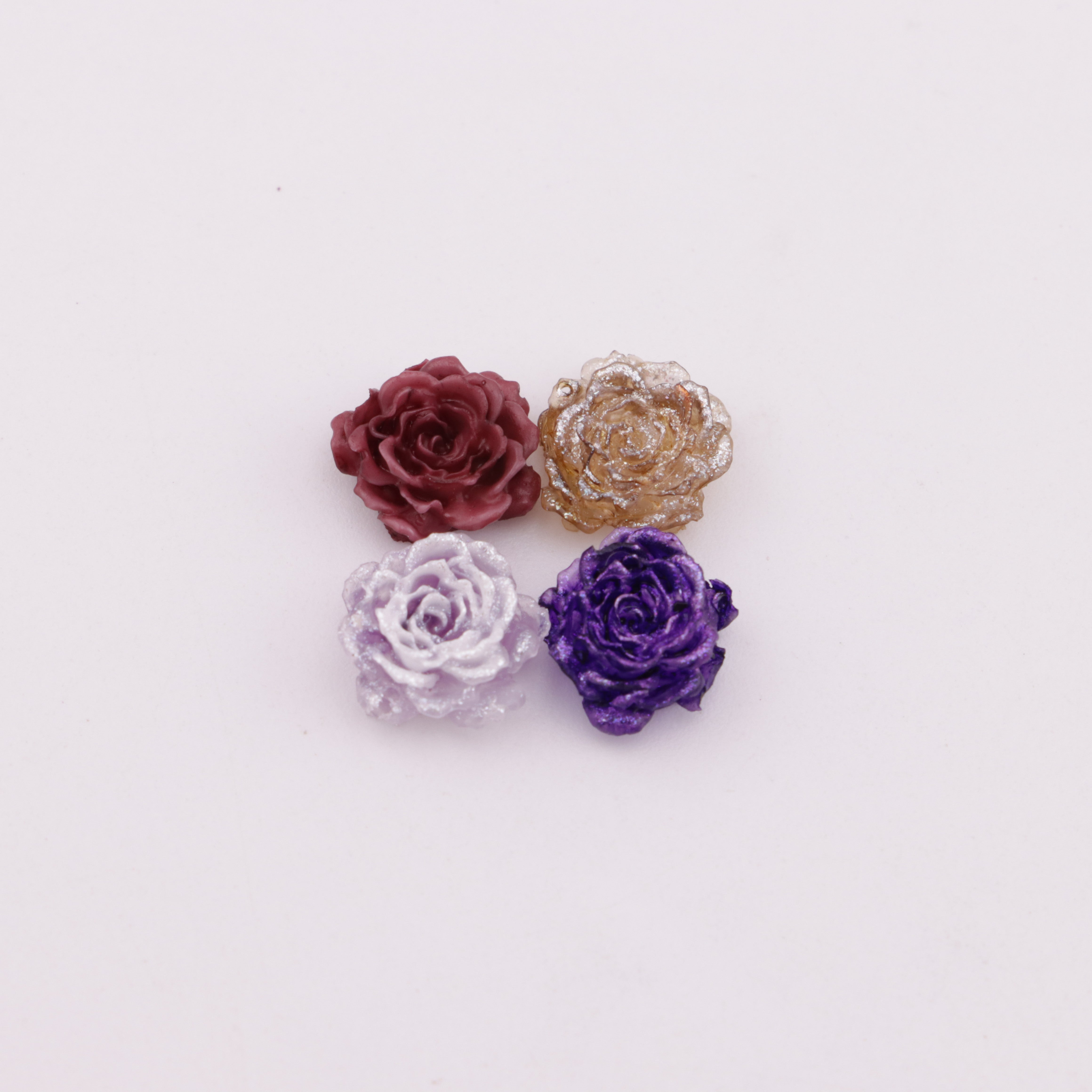 FS5997- 10mm Luminous Soft Flower Charms Night - Glow Soft Flower Stickers