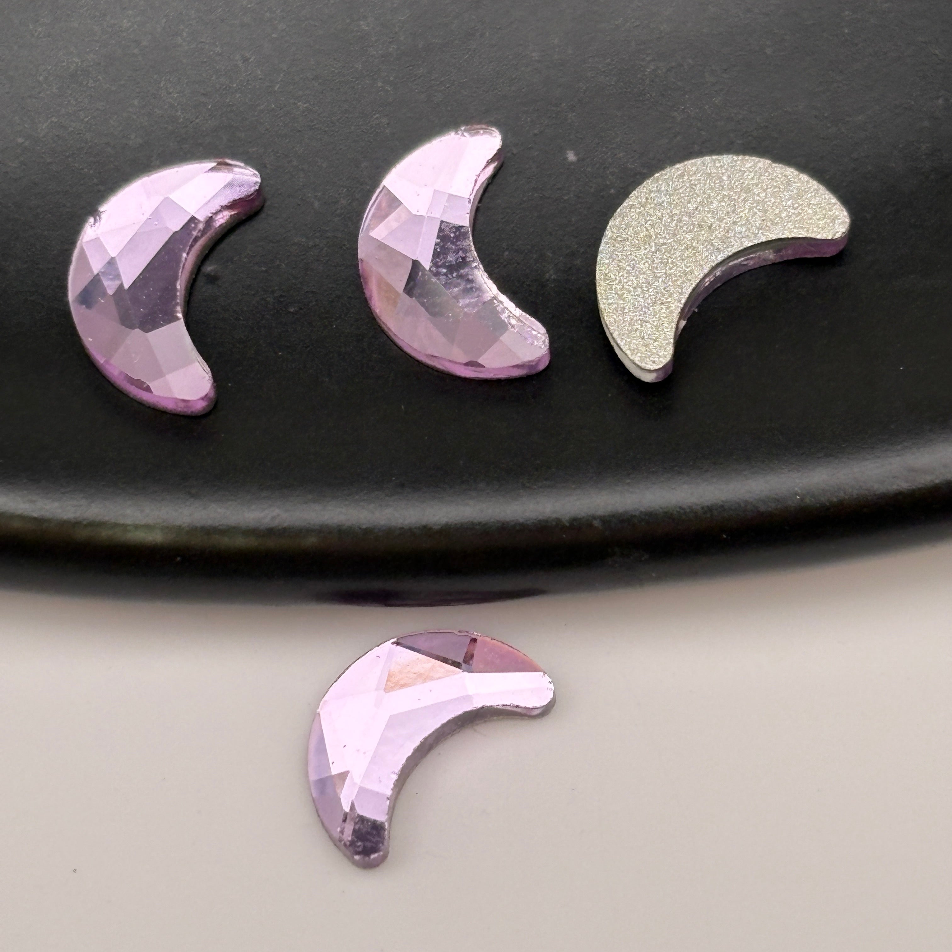 FS5420- 5*8mm Moon Crystal Diamonds Nail Art Stickers