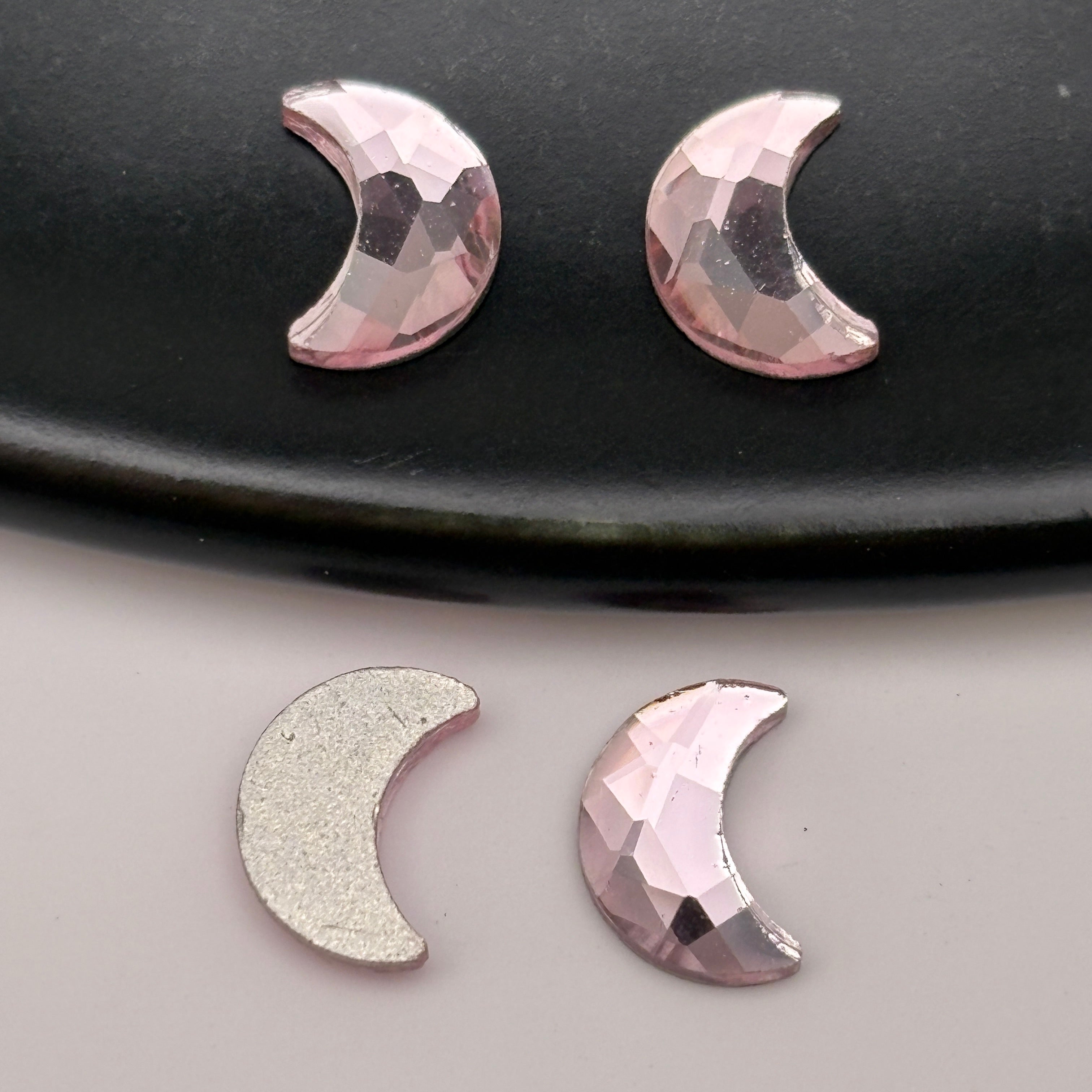 FS5420- 5*8mm Moon Crystal Diamonds Nail Art Stickers