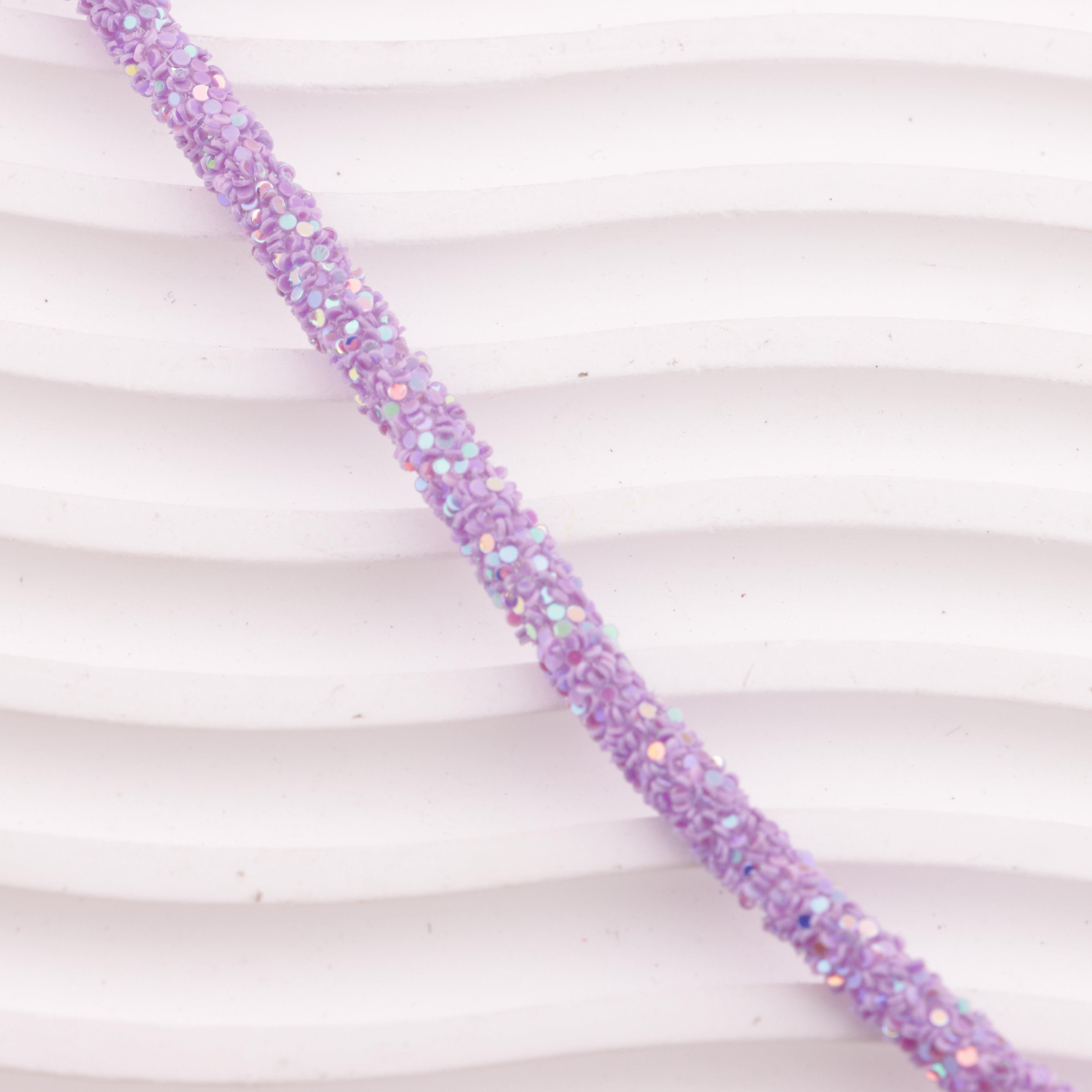 FS6014- About 5mm Round Glitter Flake Rope Round Glitter Flake Rope
