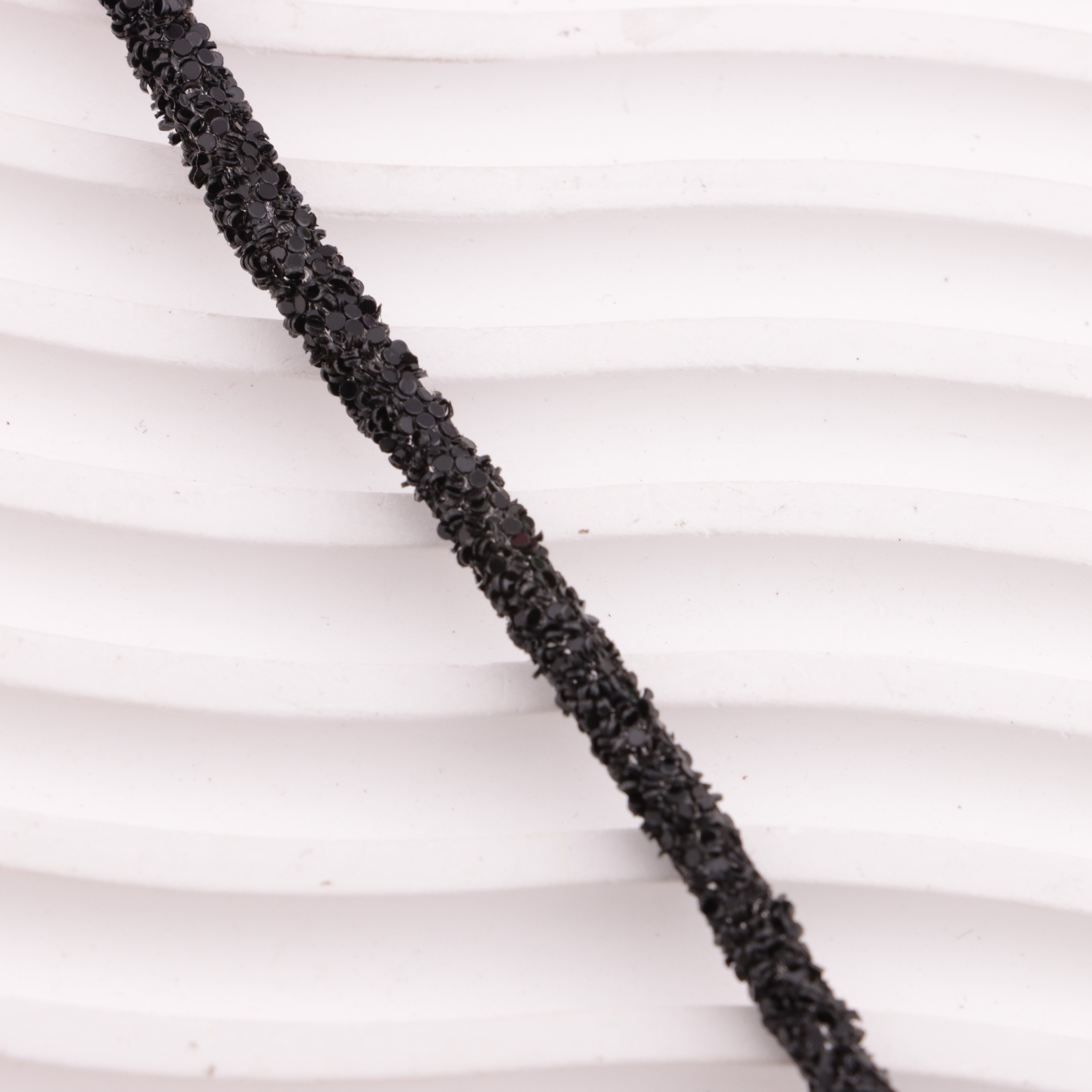 FS6014- About 5mm Round Glitter Flake Rope Round Glitter Flake Rope