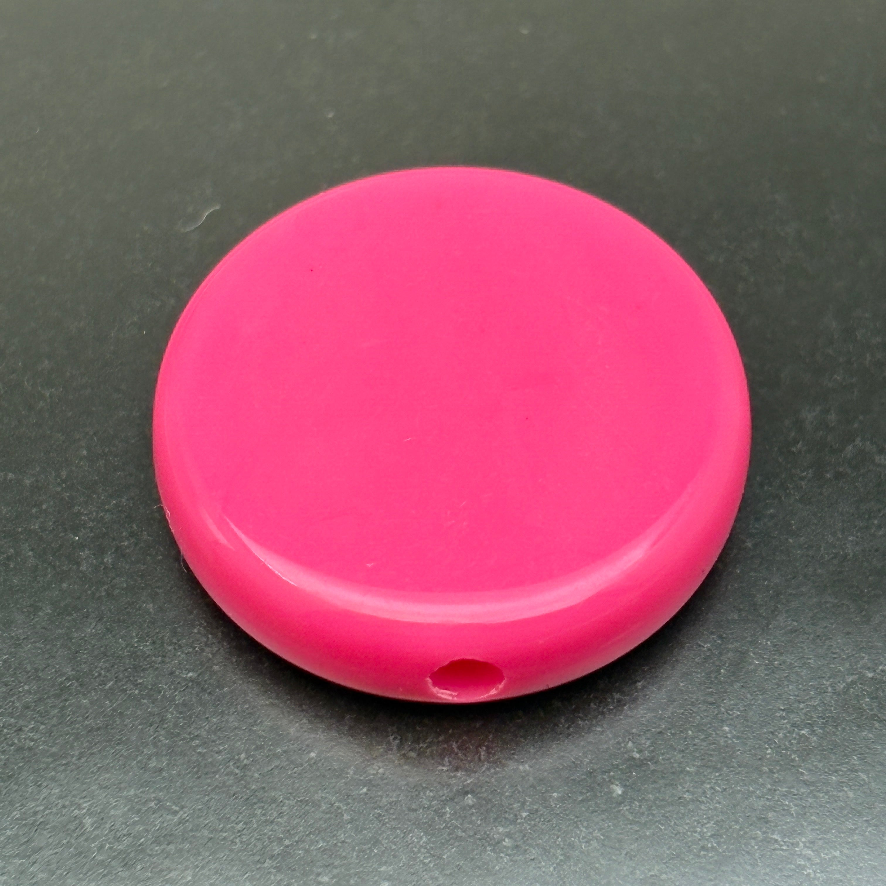 FS5454- 20mm Round Plate Based Beads, Round Plate Bottom Beads, Thickness 5mm, Fit Pen