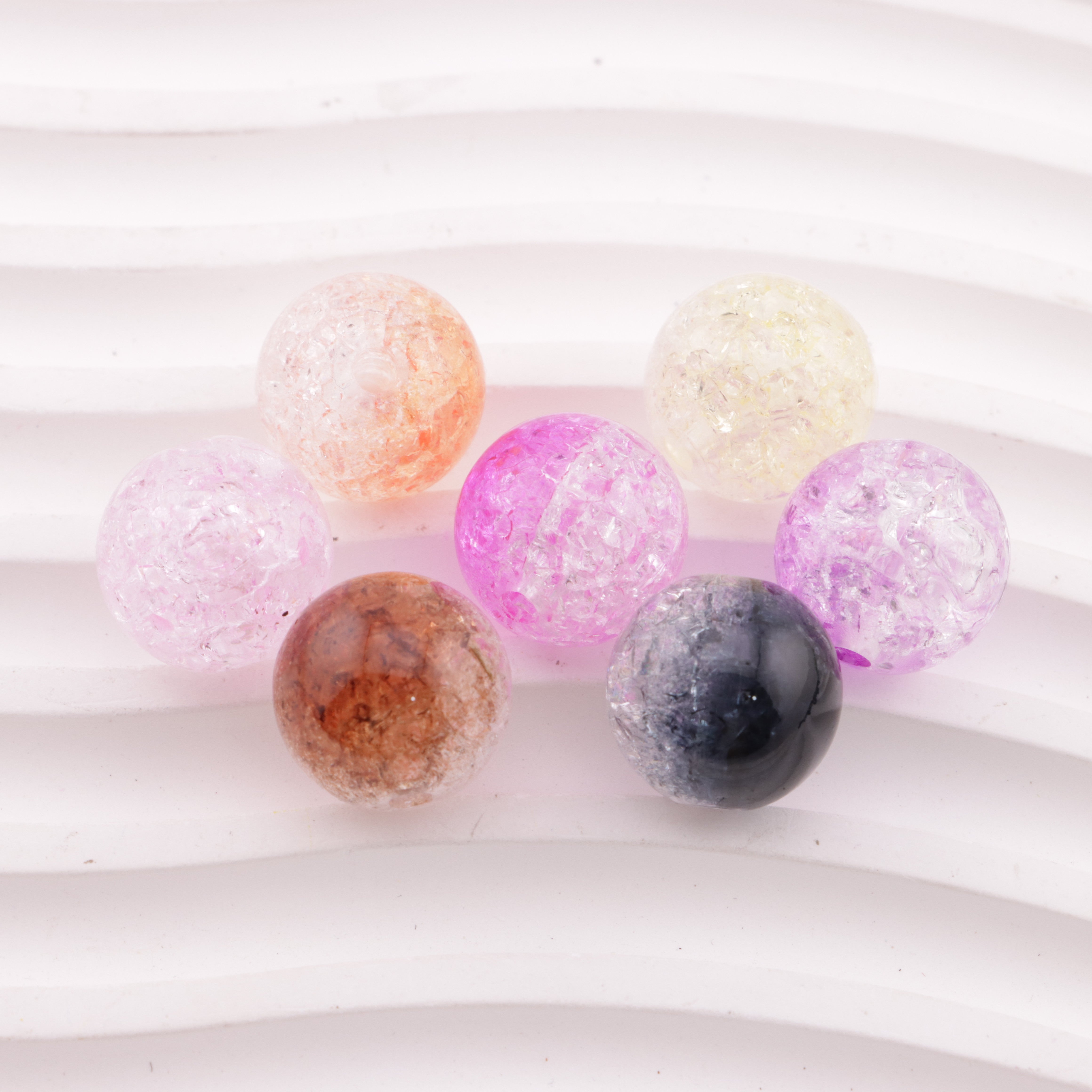 FS5792- 16mm Ice-Cracked Beads Fit For Pen Zoe's DIY Shop