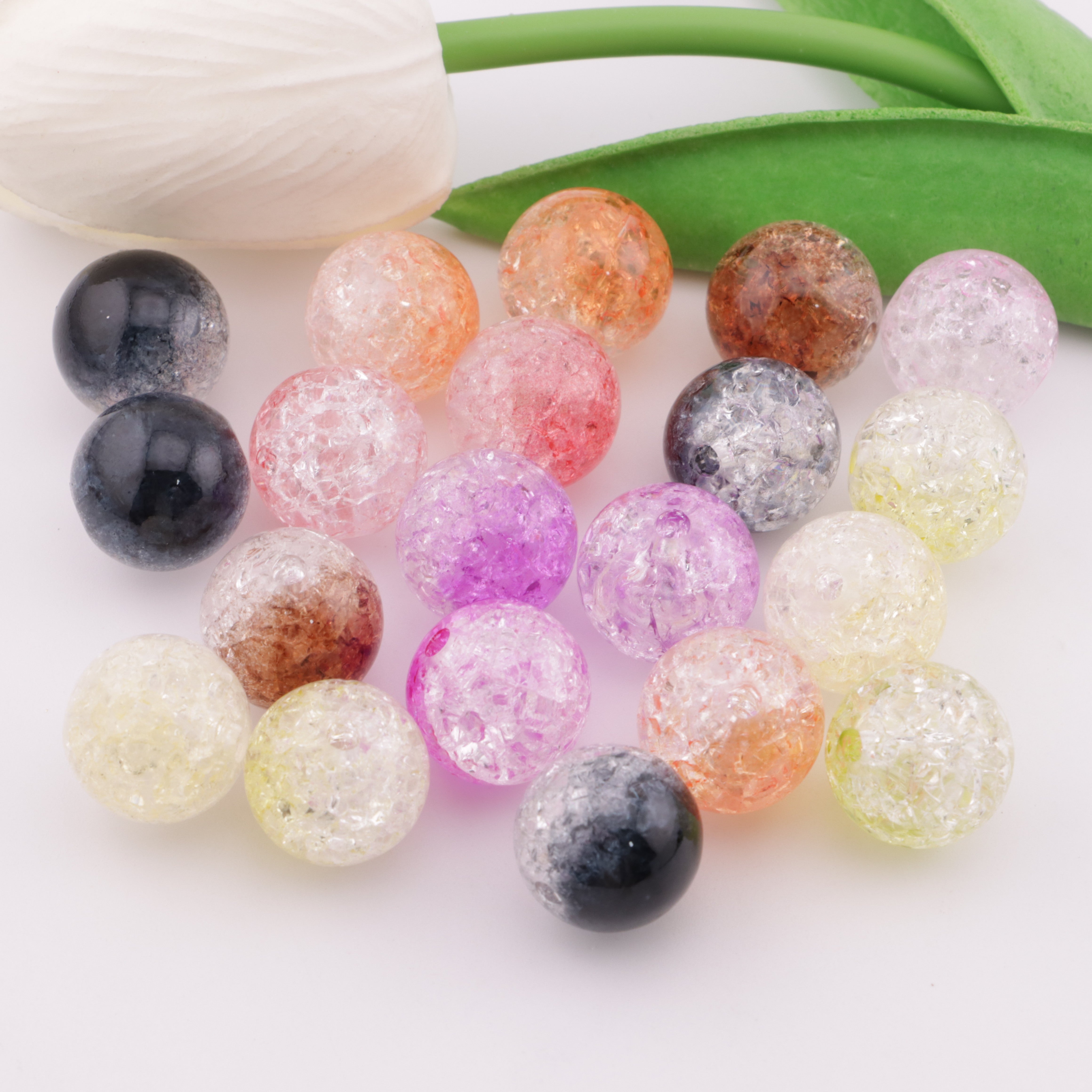 FS5792- 16mm Ice-Cracked Beads Fit For Pen Zoe's DIY Shop