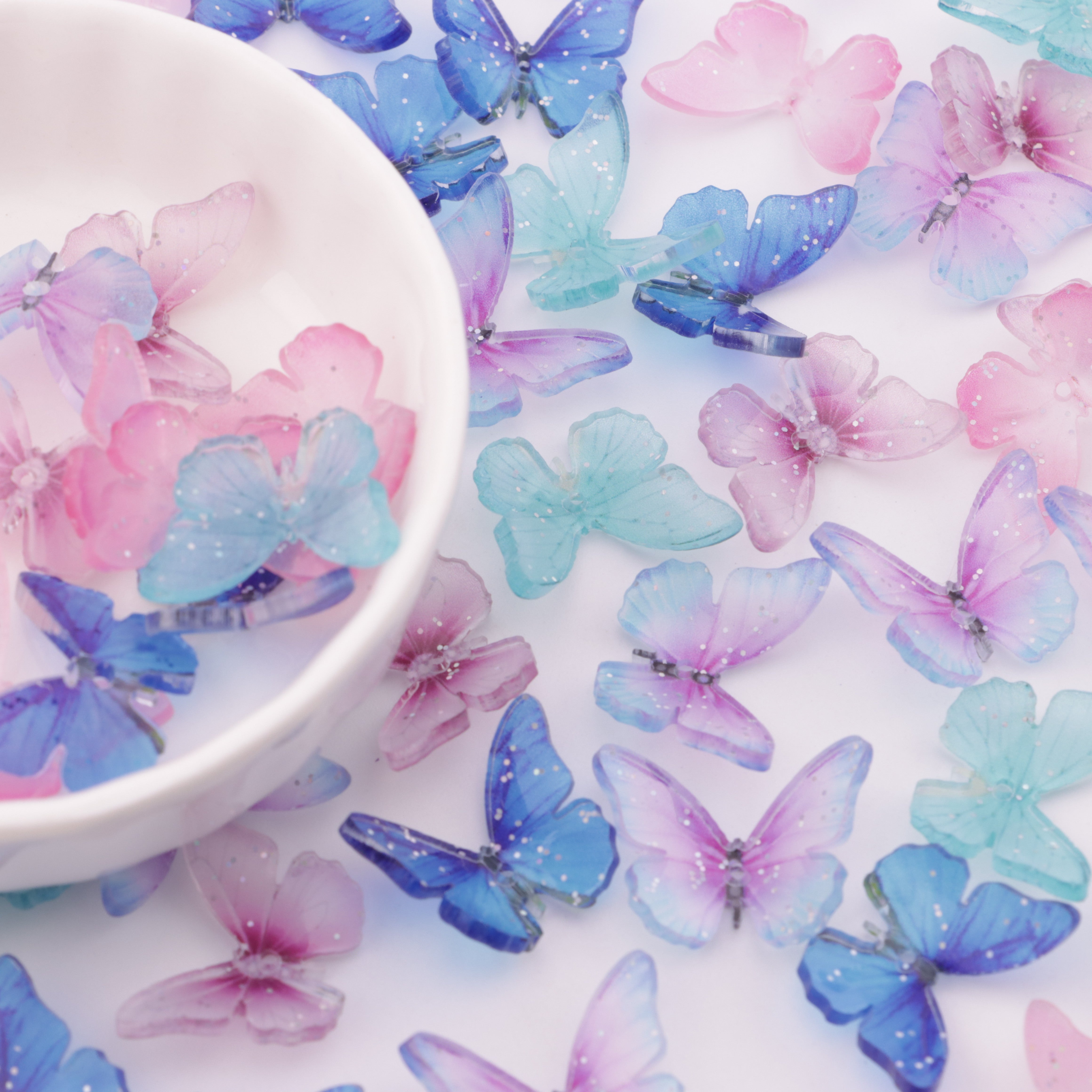 FS6015- 15.5*19.5mm Type C Medium-Hole Printed Butterfly