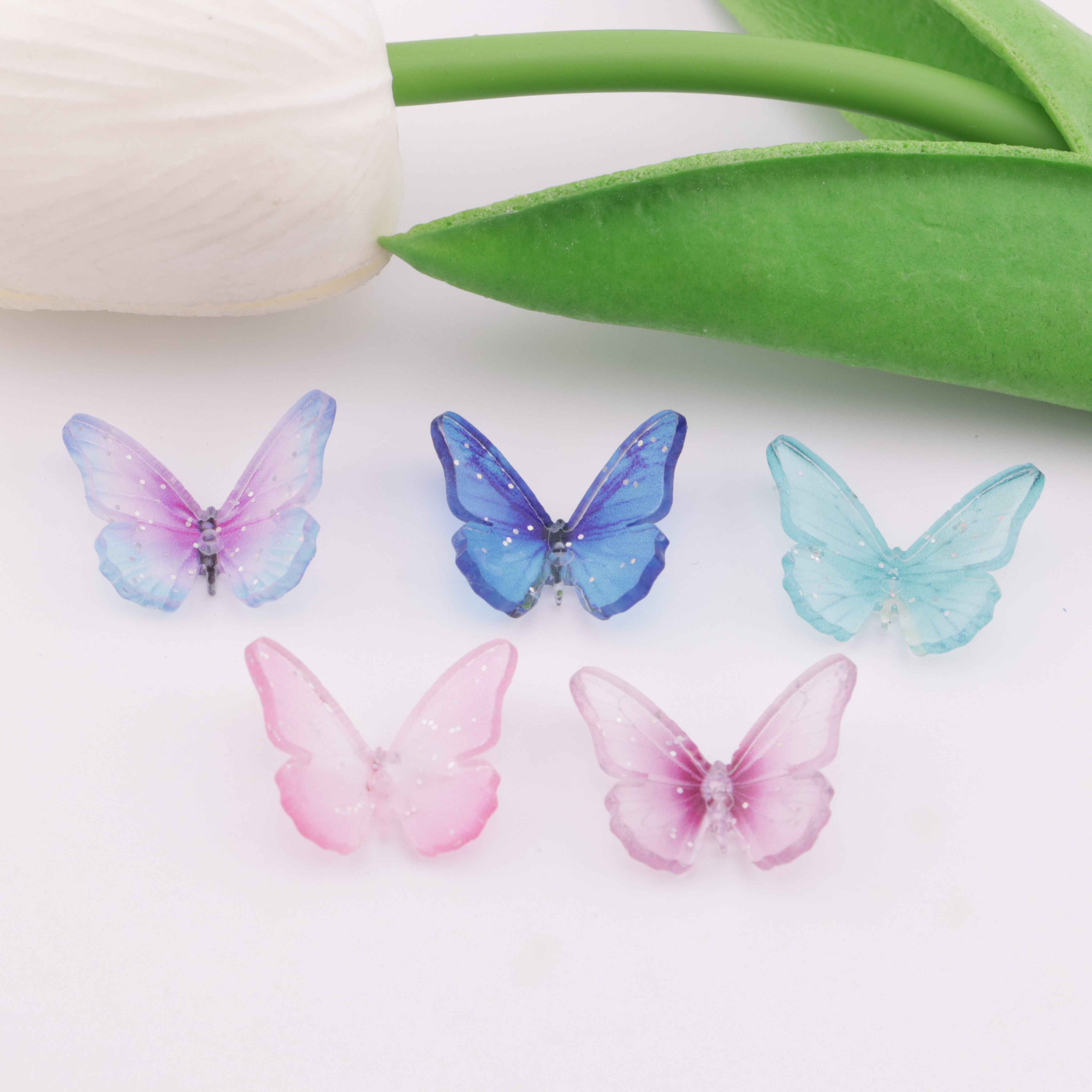 FS6015- 15.5*19.5mm Type C Medium-Hole Printed Butterfly